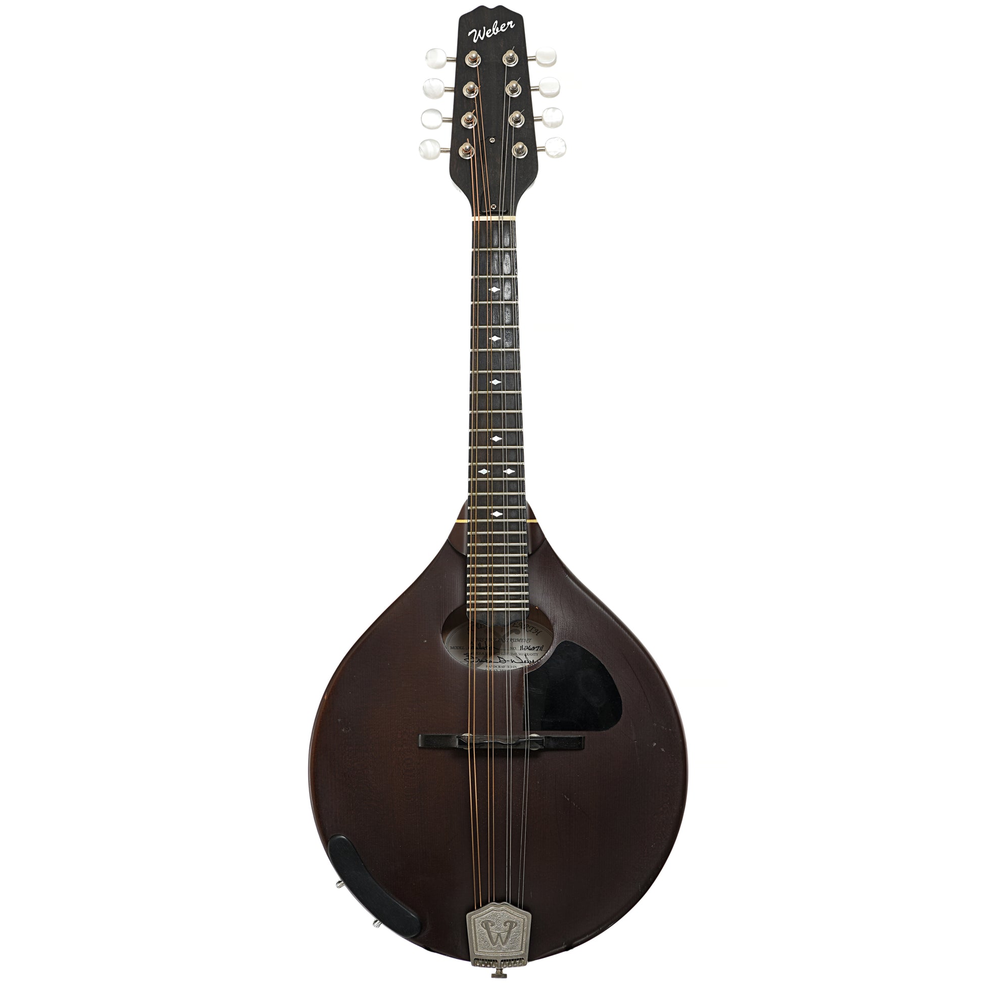 Full front of Weber Gallatin A Mandolin