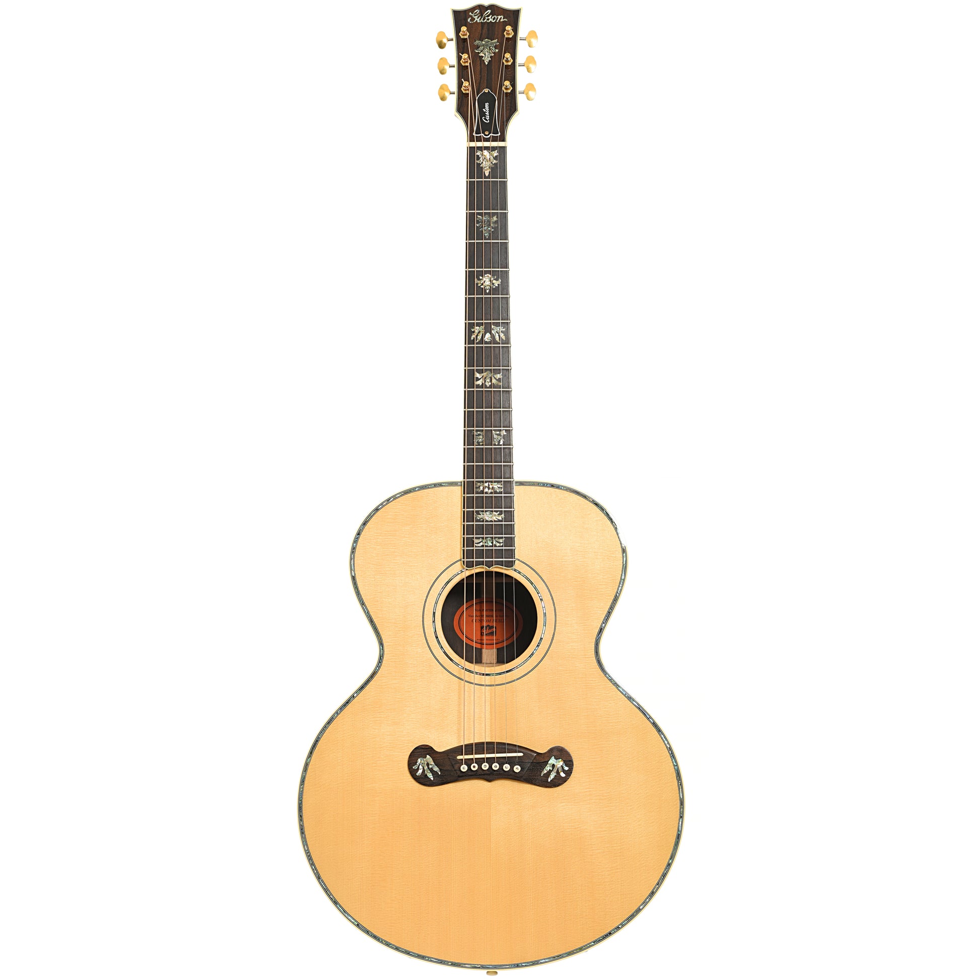 Full front of Gibson J-185 Custom Shop Acoustic Guitar