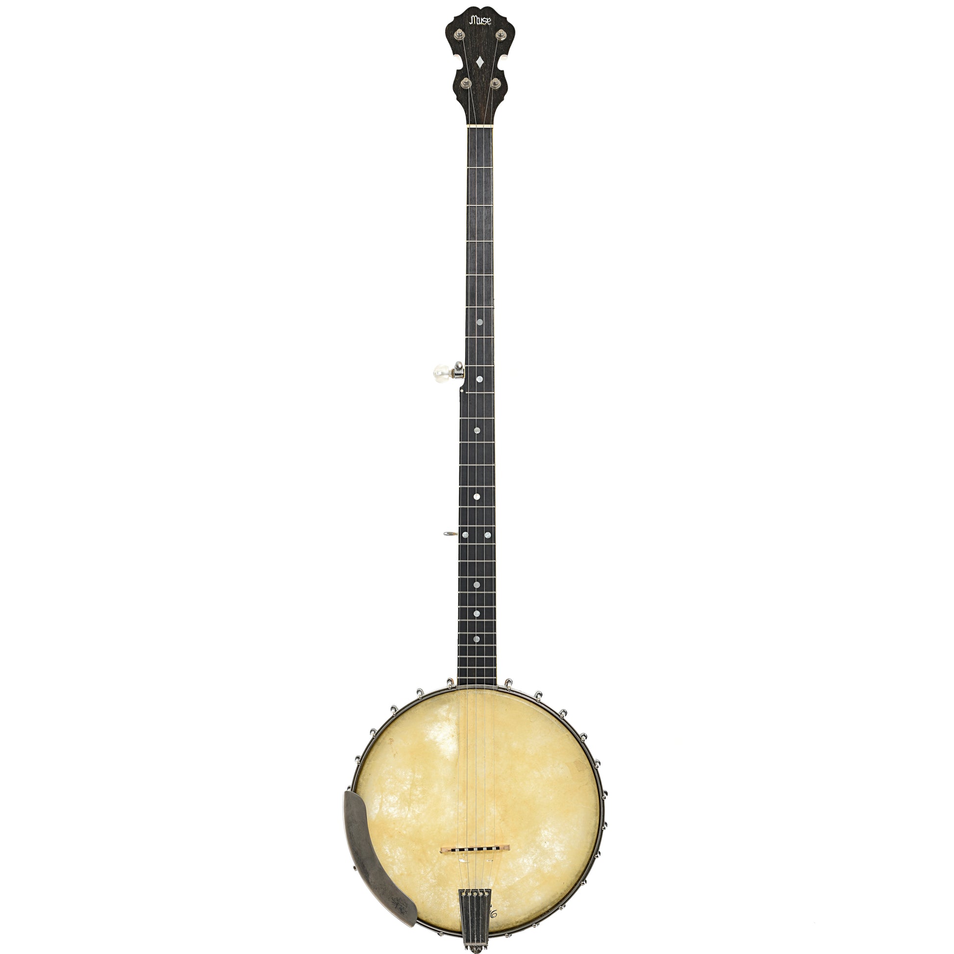 Full front of Muse Style No.5 Extra long Neck Banjo (mid 1960's)