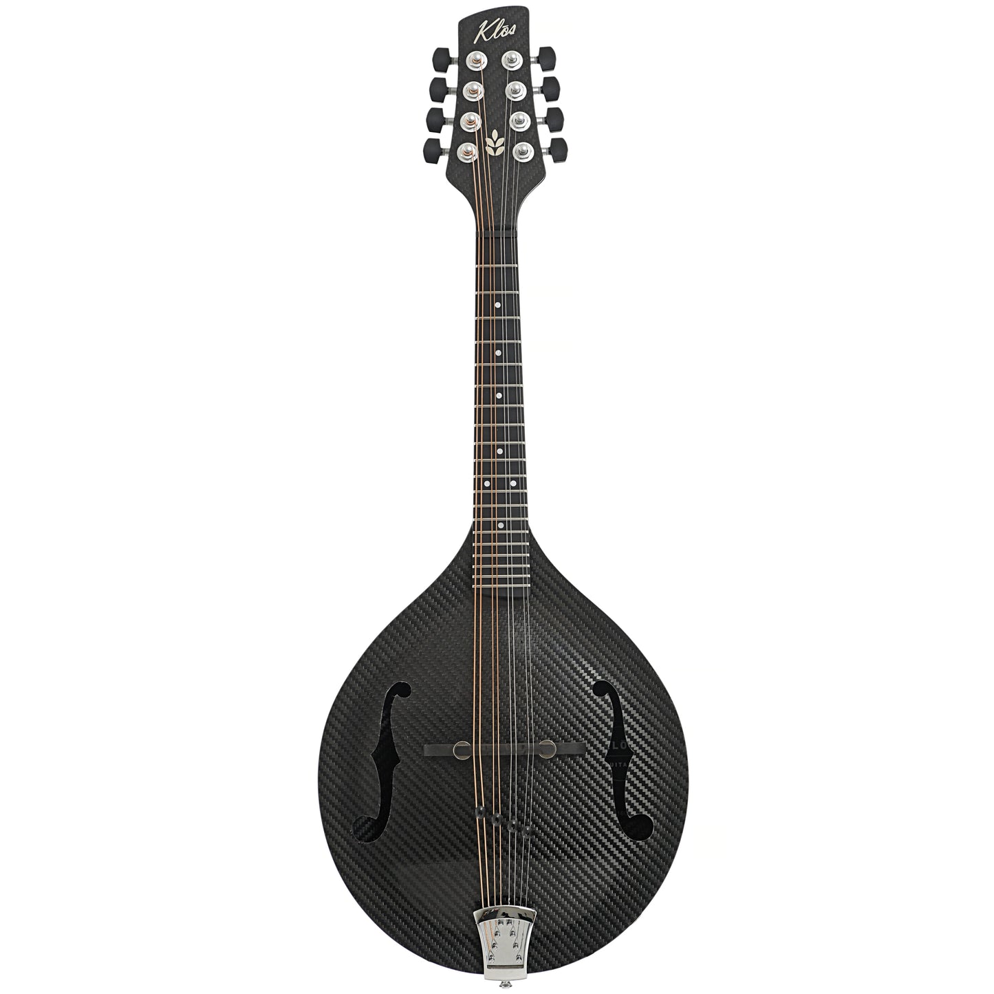 Full front of KLOS B-Stock Carbon Fiber Acoustic-Electric Mandolin A-Style