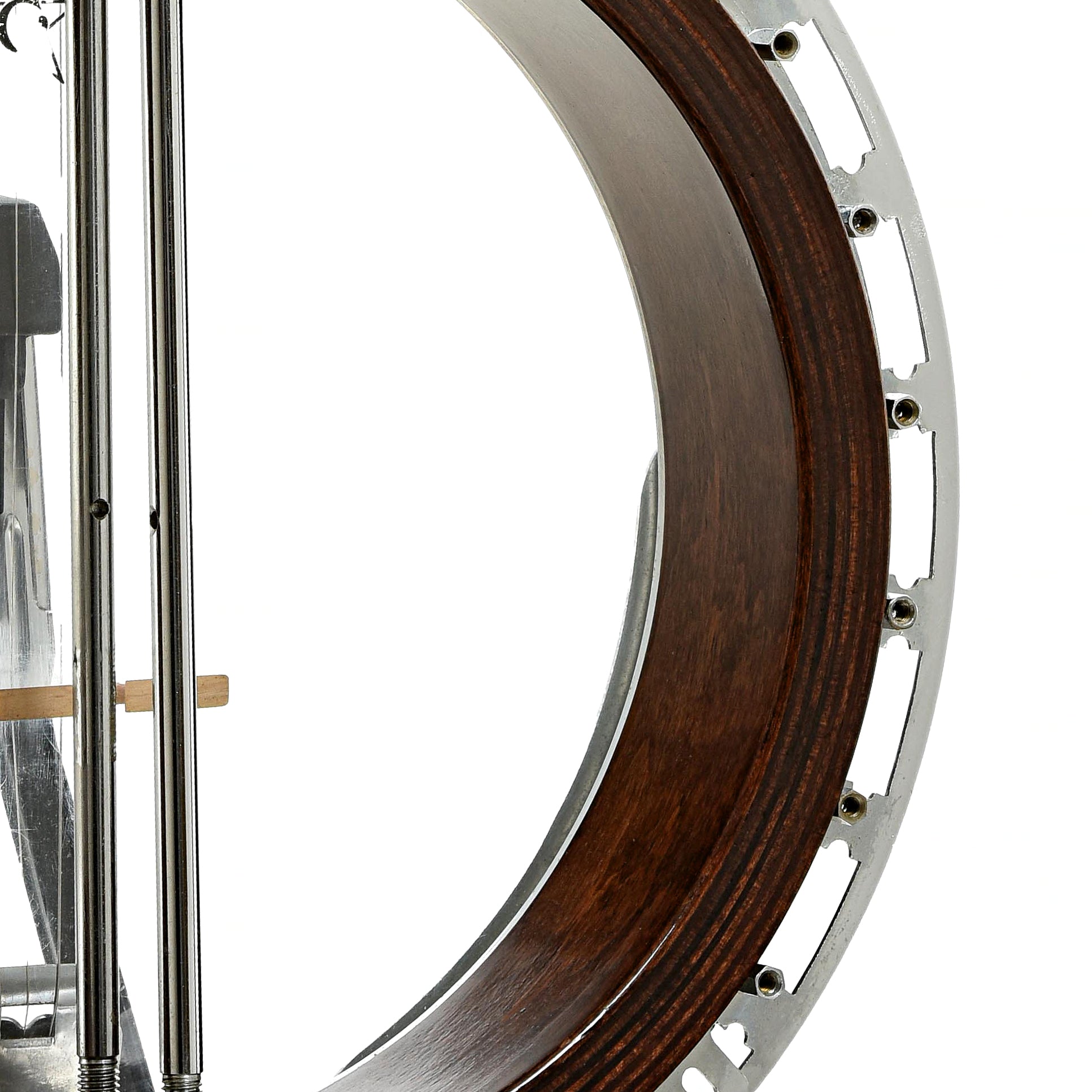 Inside rim of Ibanez Wreath Resonator Banjo 