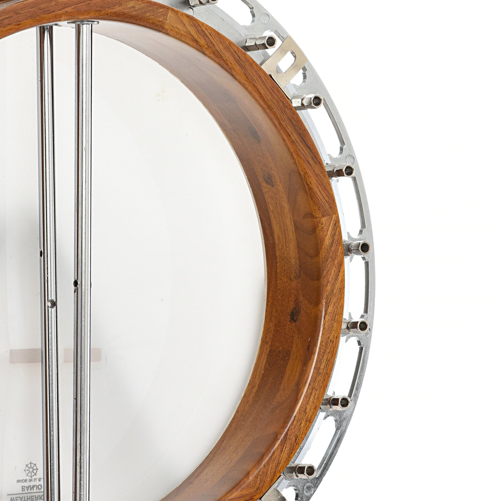 inside rim of Aria Pro II PB450 5-String Resonator Banjo