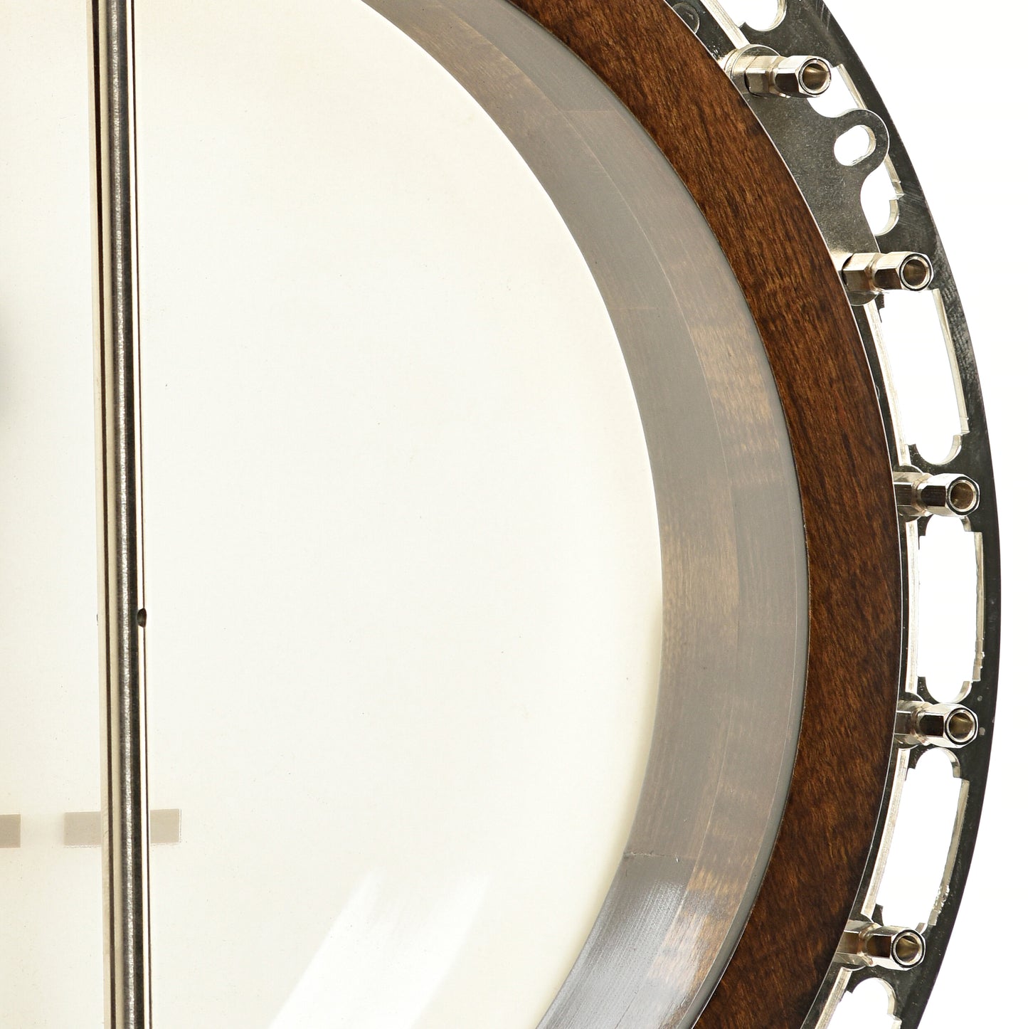 Inside rim of Wildwood Sololist Custom Resonator Banjo (c.2008)