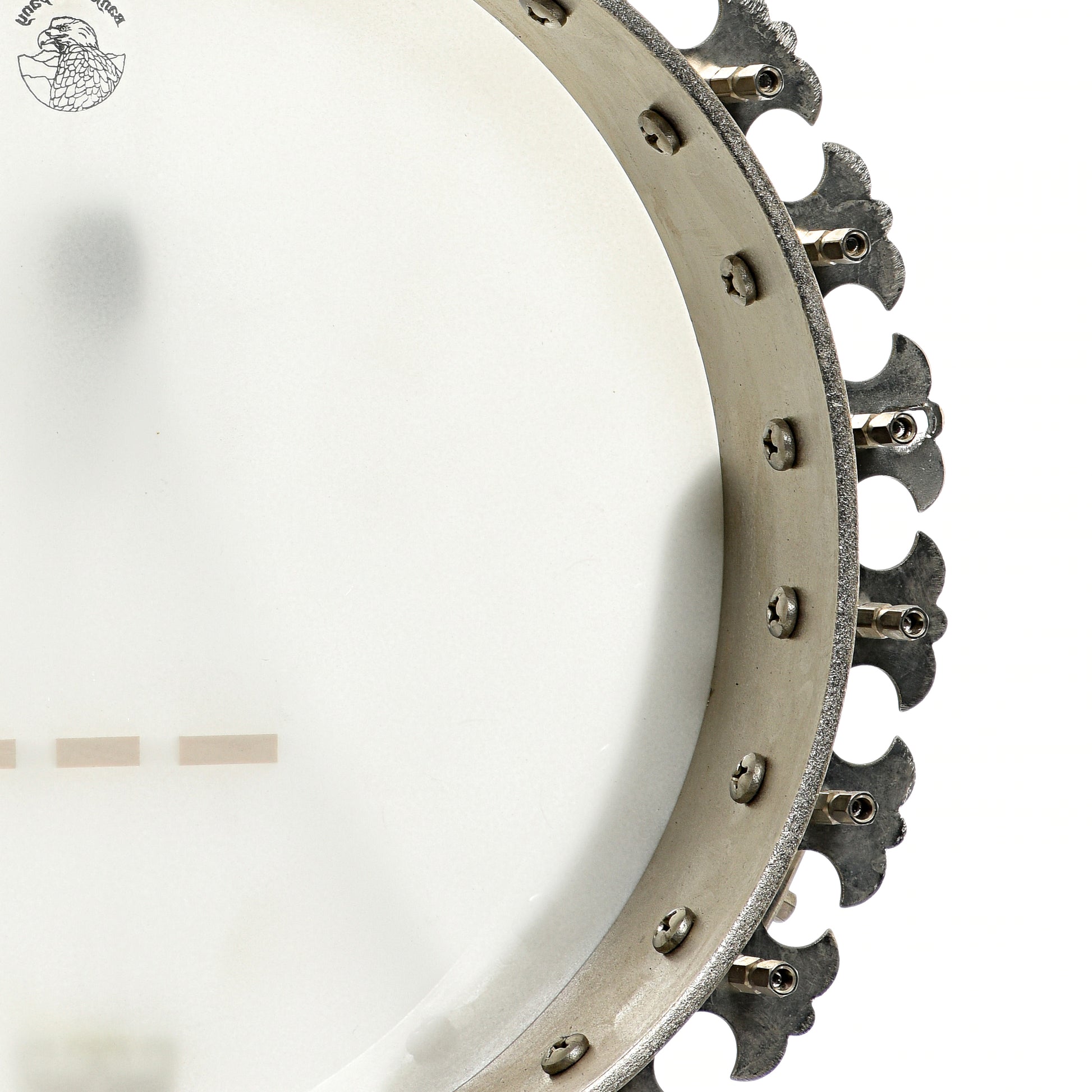 Inside rim of Boston 5-String banjo