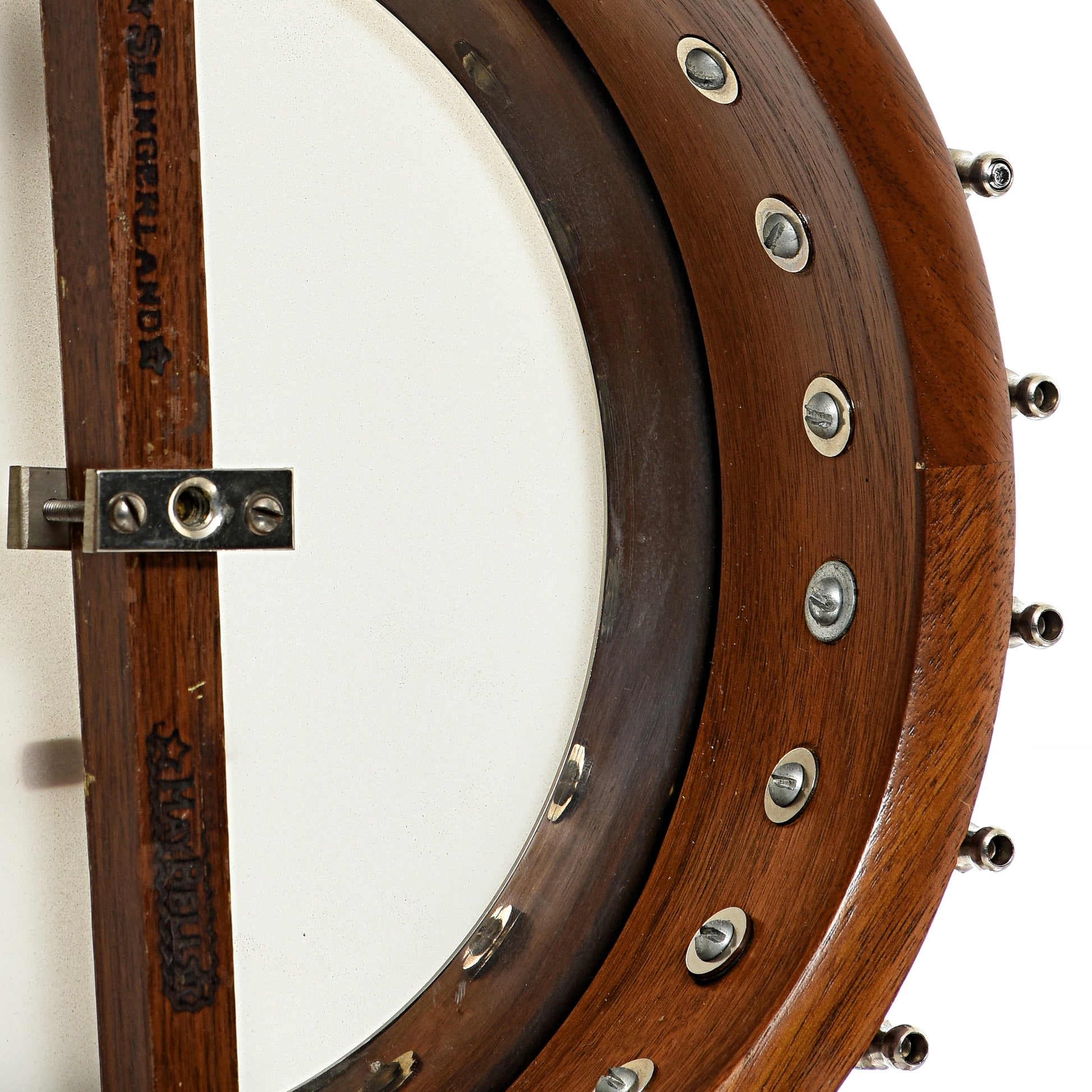 Inside rim of Slingerland May Bell 428 Tenor Banjo