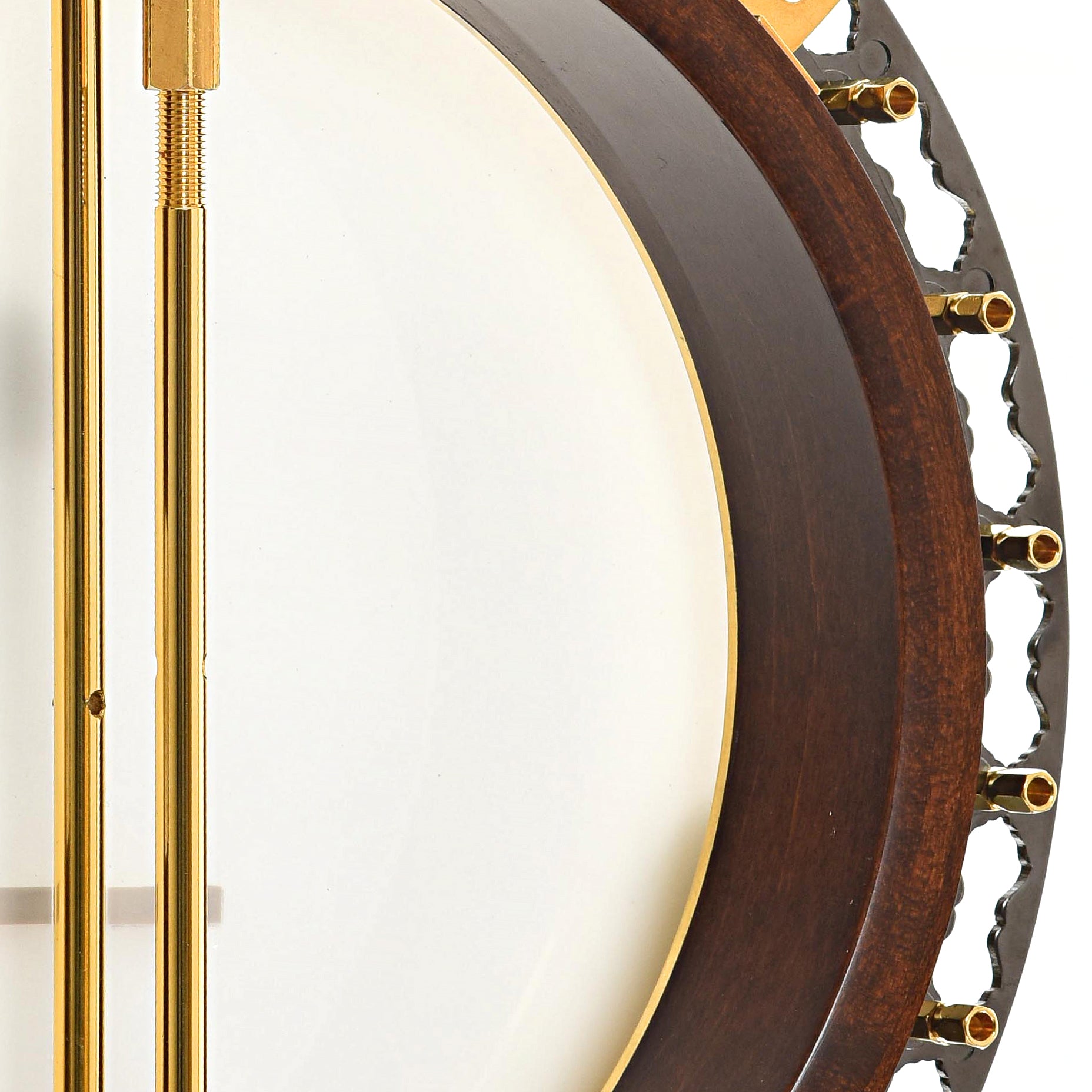 Inside rim of Prucha Spirit 24 Custom Presentation Resonator Banjo (2014)