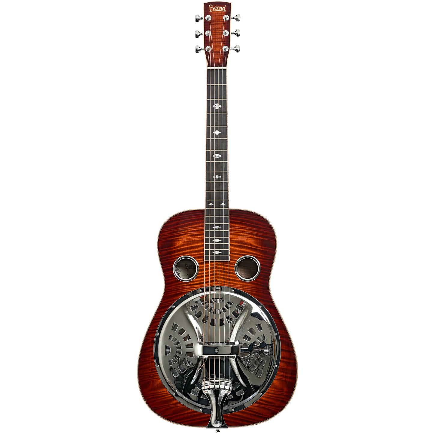 Full front of 	Beard Legacy E-Model Squareneck Resonator Guitar SN#1831-24