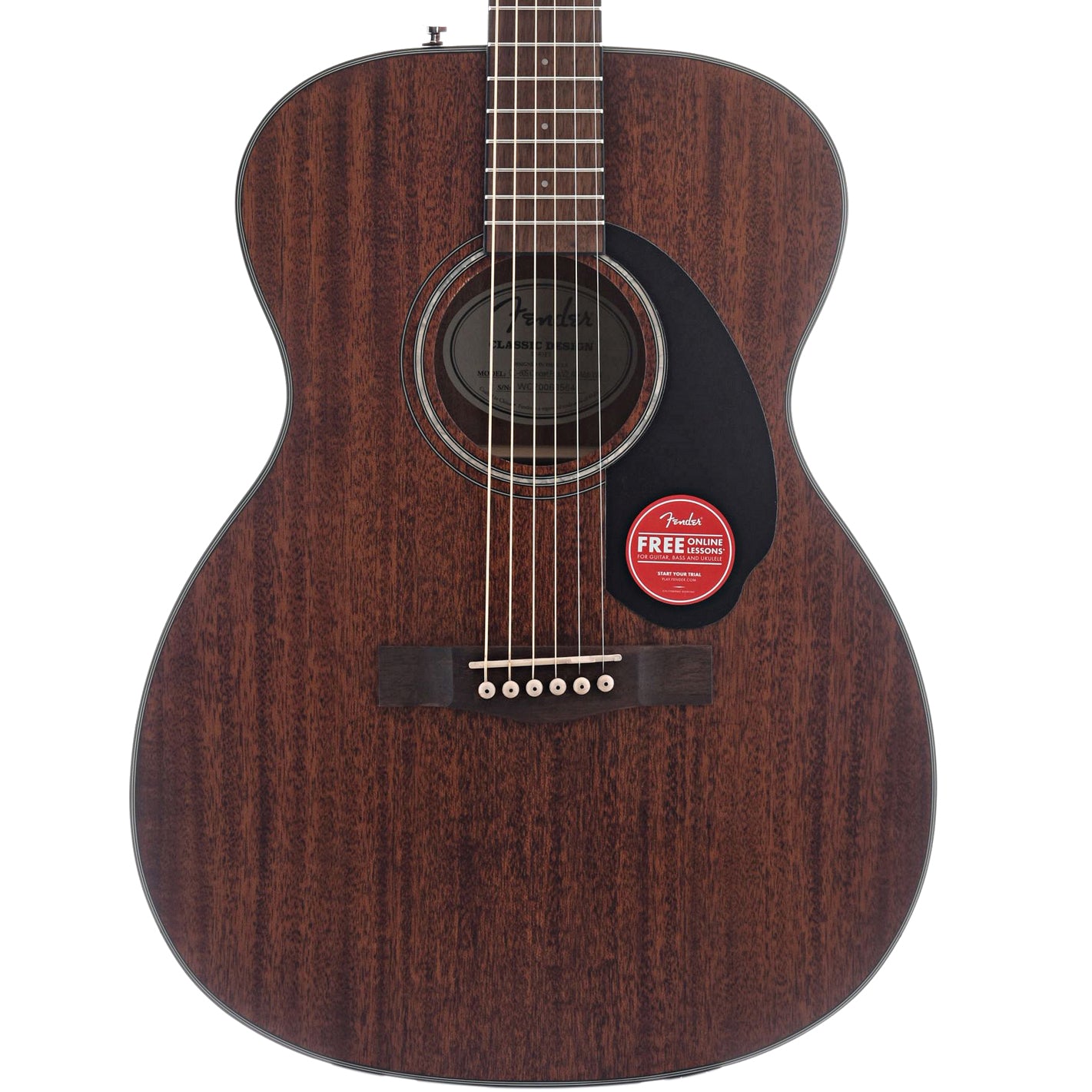 Front of Fender CC-60S Concert Acoustic 