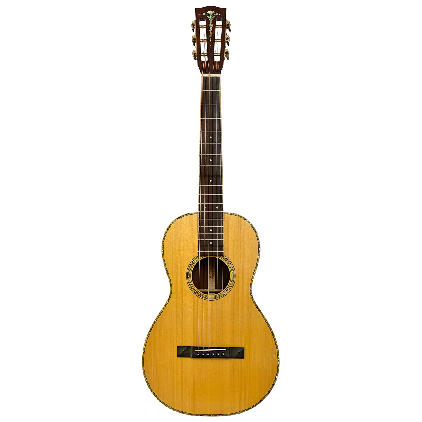 Full front of Baleno Size 2 Parlor Acoustic Guitar 