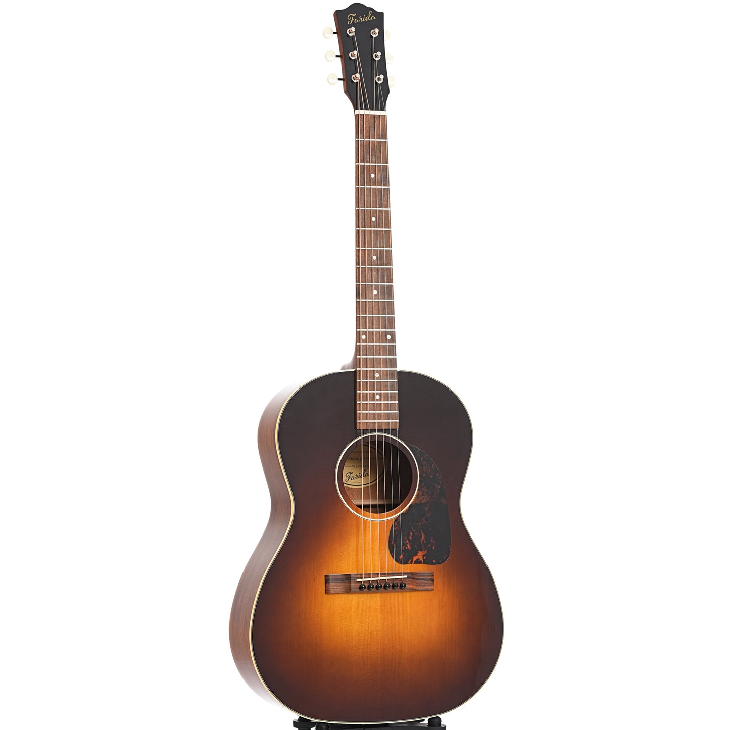 Full front and side of Farida OT-22W Acoustic Guitar (2020)