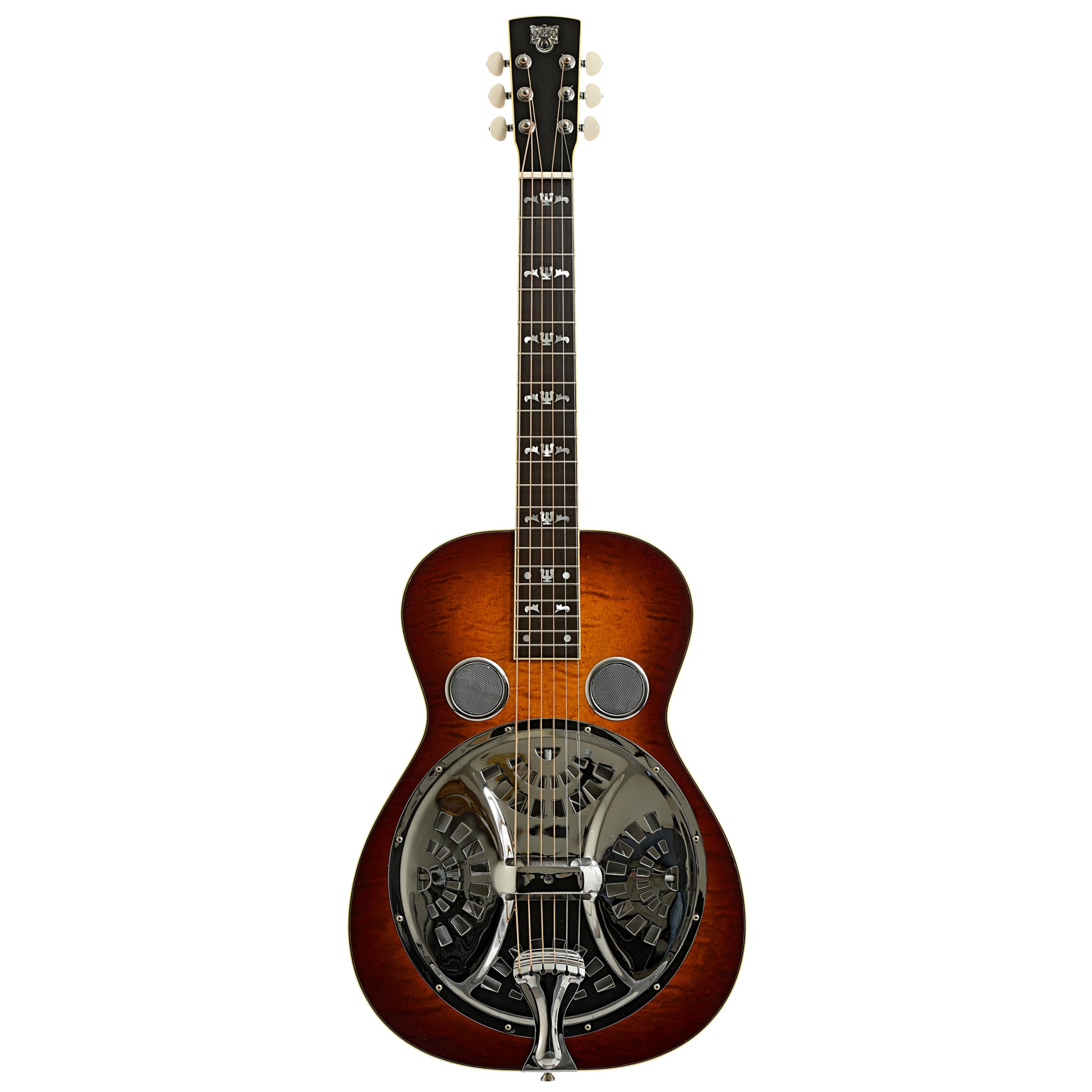 Full front of Dobro Model 27 Deluxe Squareneck Resonator Guitar 