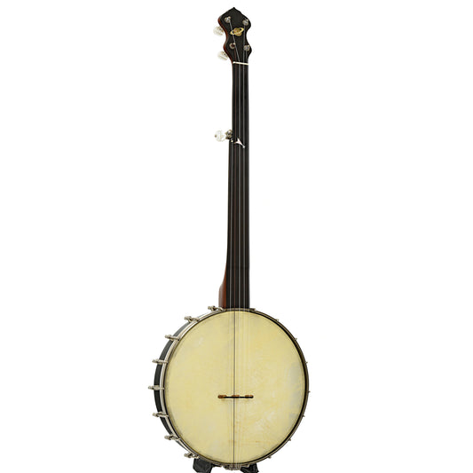 Full front and side of Chanterelle Mike Ramsey Fretless Standard 12" Openback Banjo (c.1999)