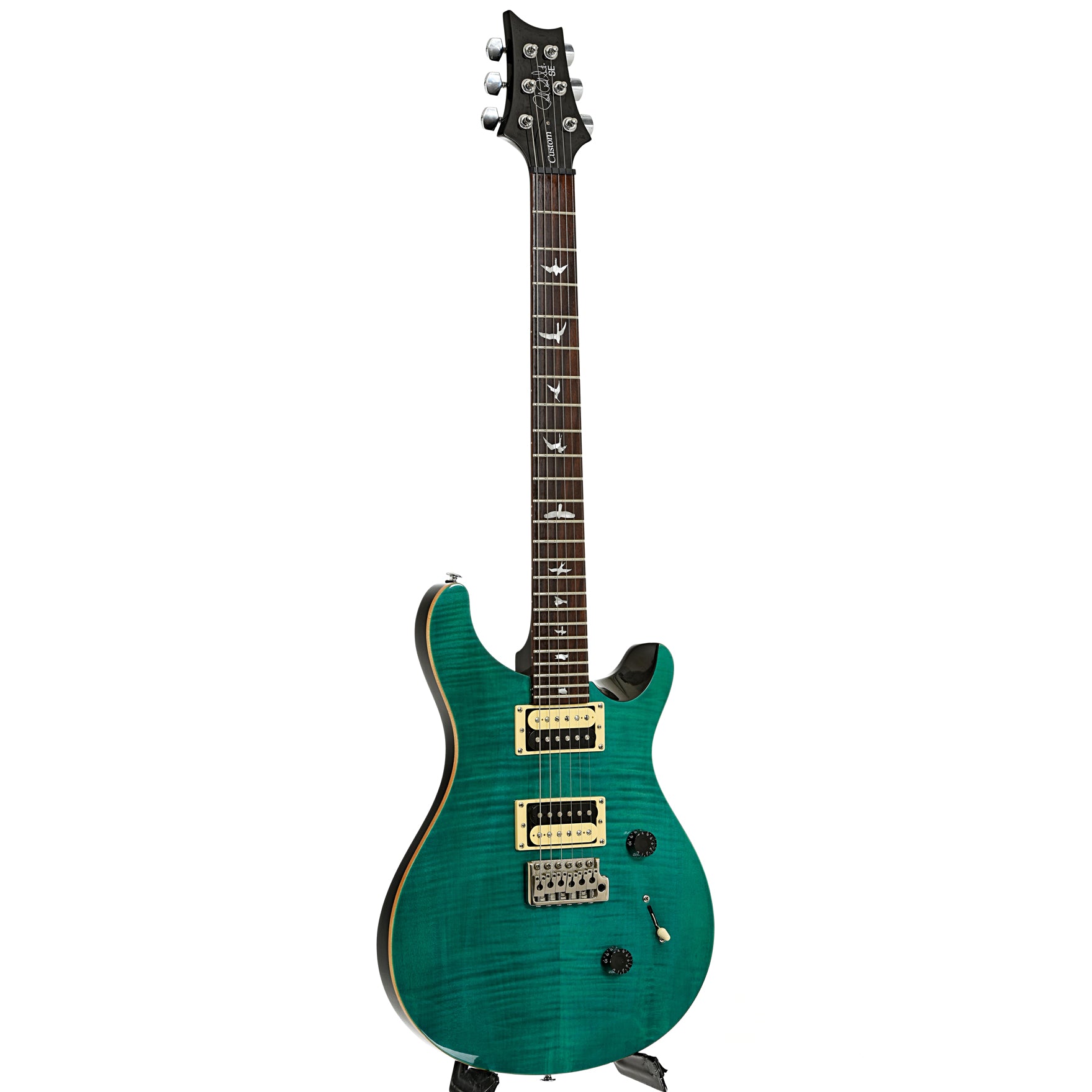 Full front and side of PRS SE Custom 24 Electric Guitar 