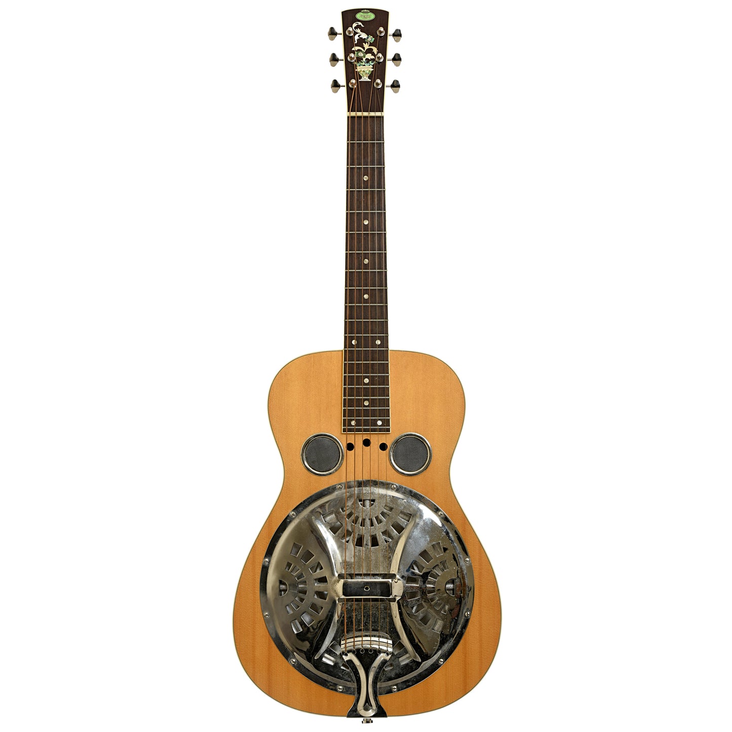 Full front of Regal RD75 NS Squareneck Resonator Guitar 