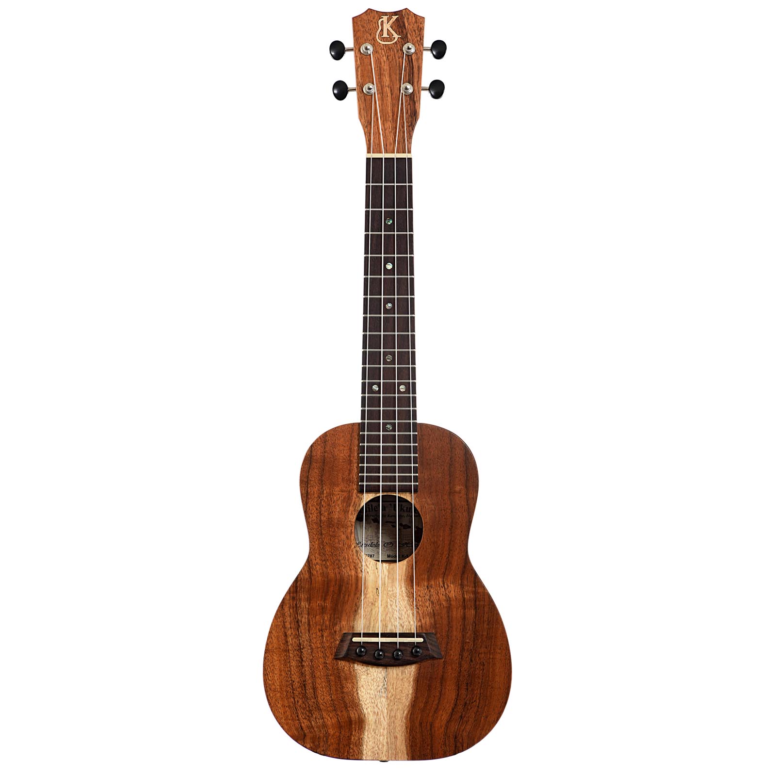 Full front of Kanile'a K-1C Satin Concert Ukulele 