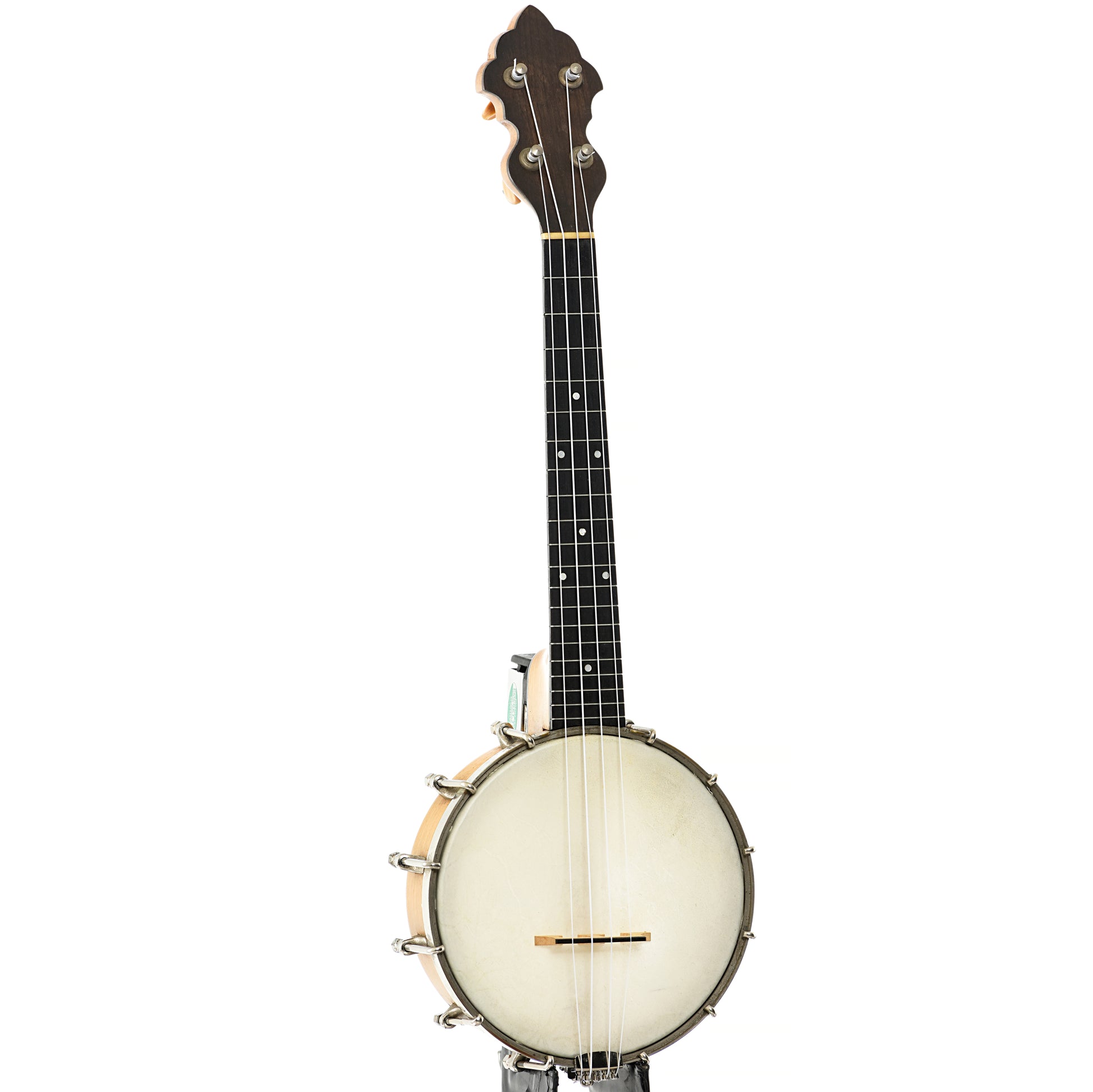 Full front and side of Weymann Style 225 Banjo Ukulele (c.1924)