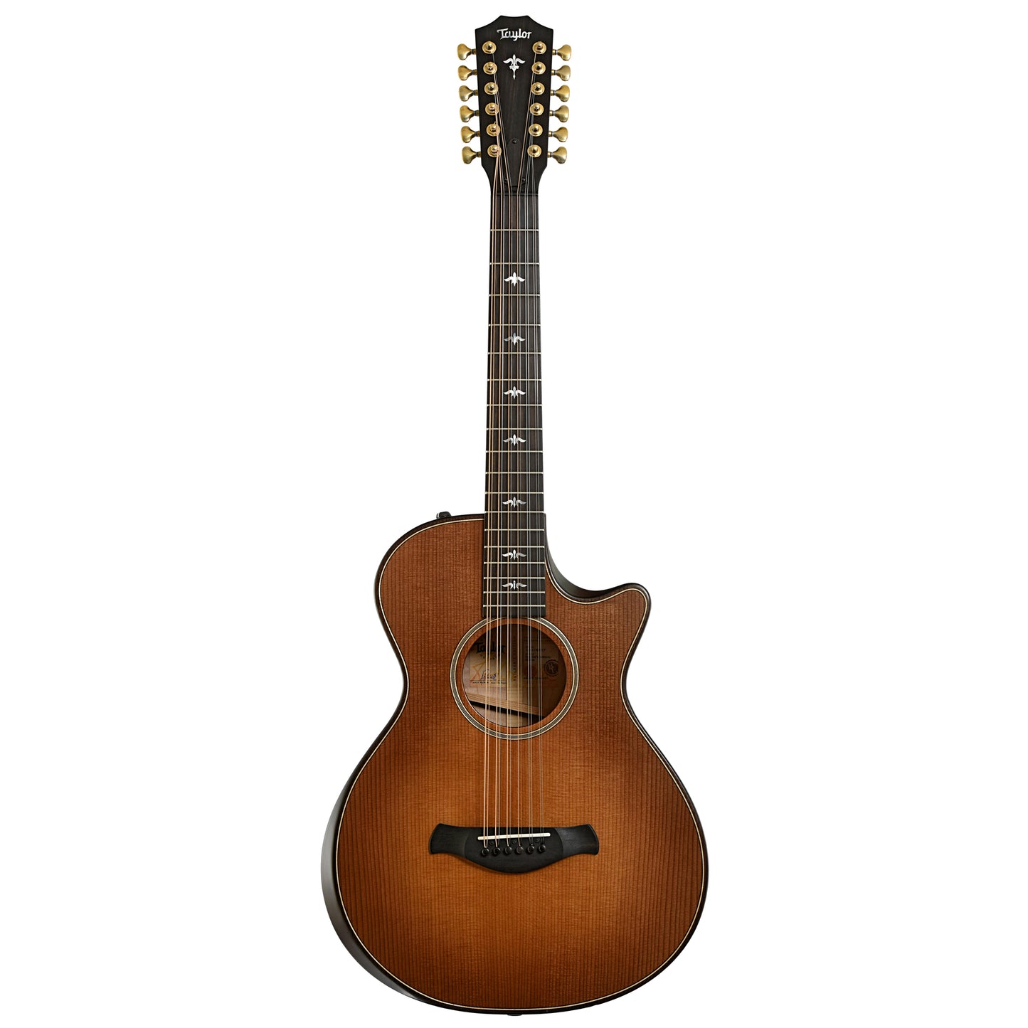 Full front  of Taylor 652CE 12 12-String Acoustic-Electric Guitar 