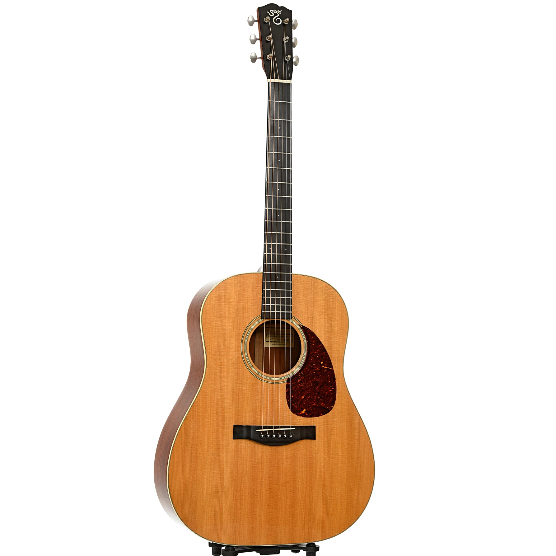 Full front and side of Santa Cruz VJ Acoustic Guitar