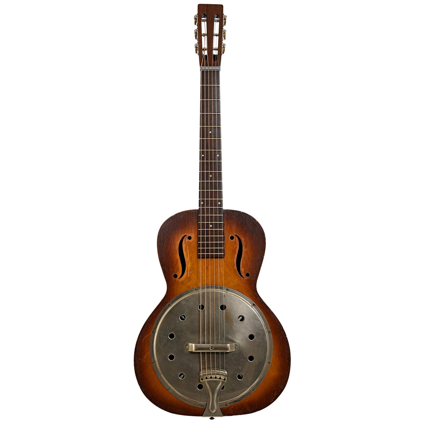 Full front of Regal Model 19 Angelus Resonator Guitar