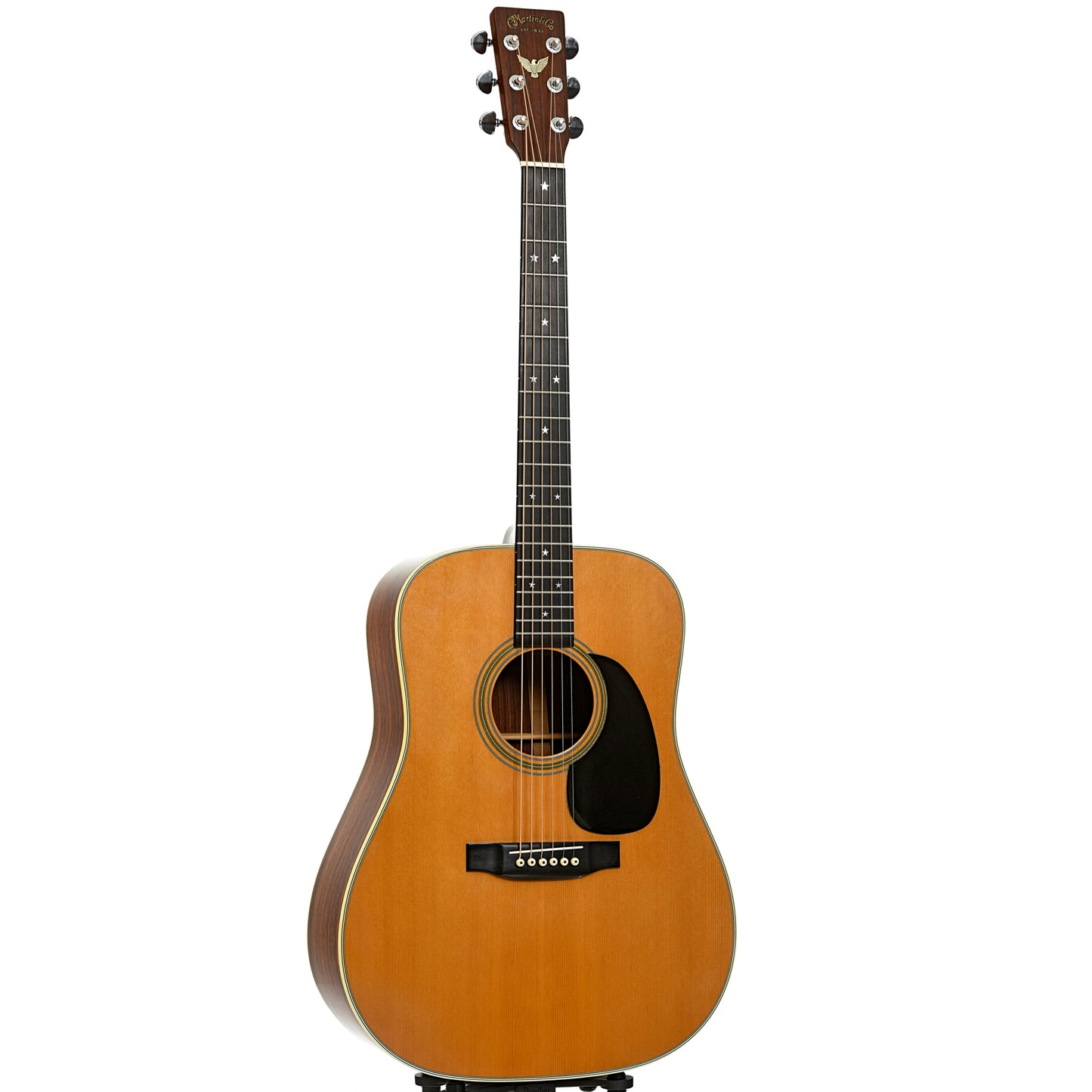 Full front and side of Martin D-76 Acoustic Guitar 