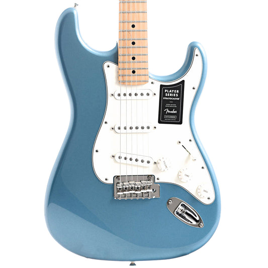 Full front of Fender Player Stratocaster, Tidepool