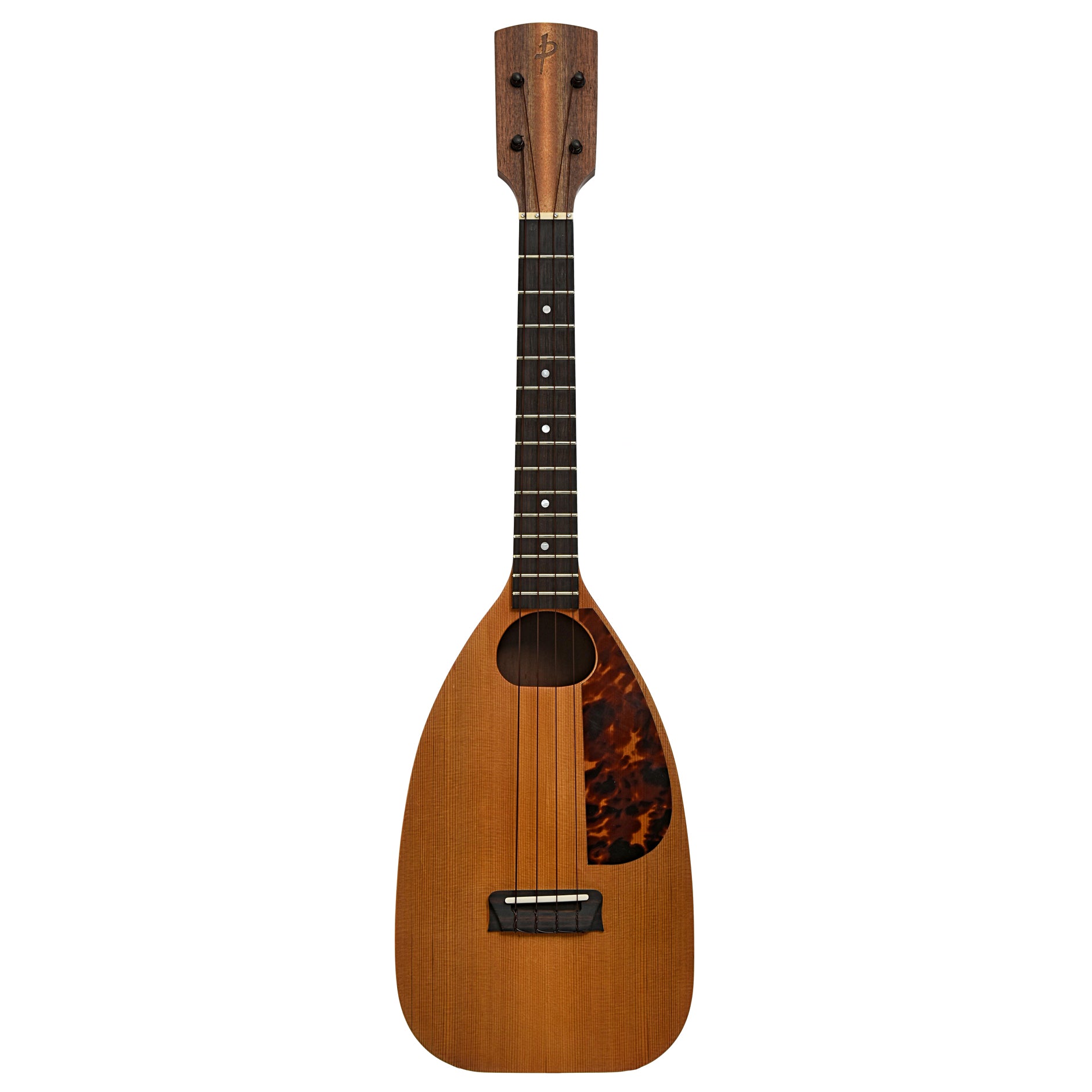 Full Front of Jerry Hoffman Boatpaddle Prototype Tenor Ukulele 