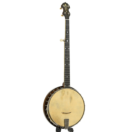 Full front and side of Vega Tubaphone No.3 Open Back Banjo 