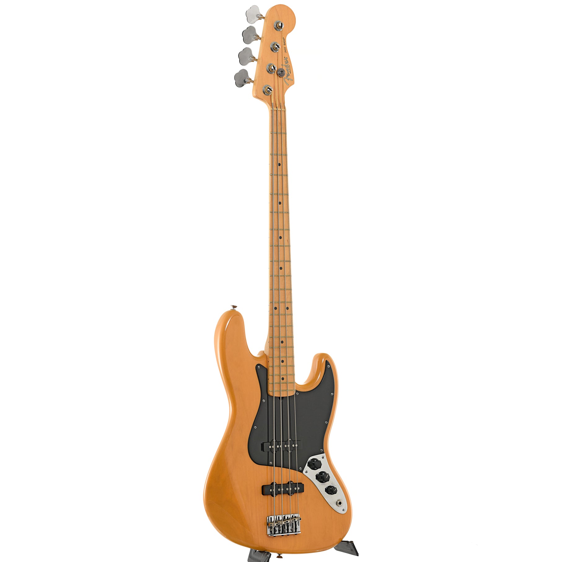 Full front and side of Fender American Series Jazz Bass (2004)