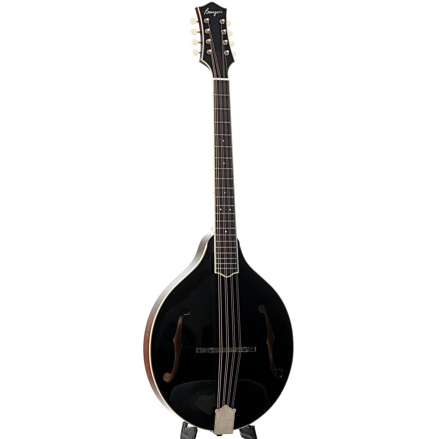 Full front and side of Bourgeois M5O Octave Mandolin