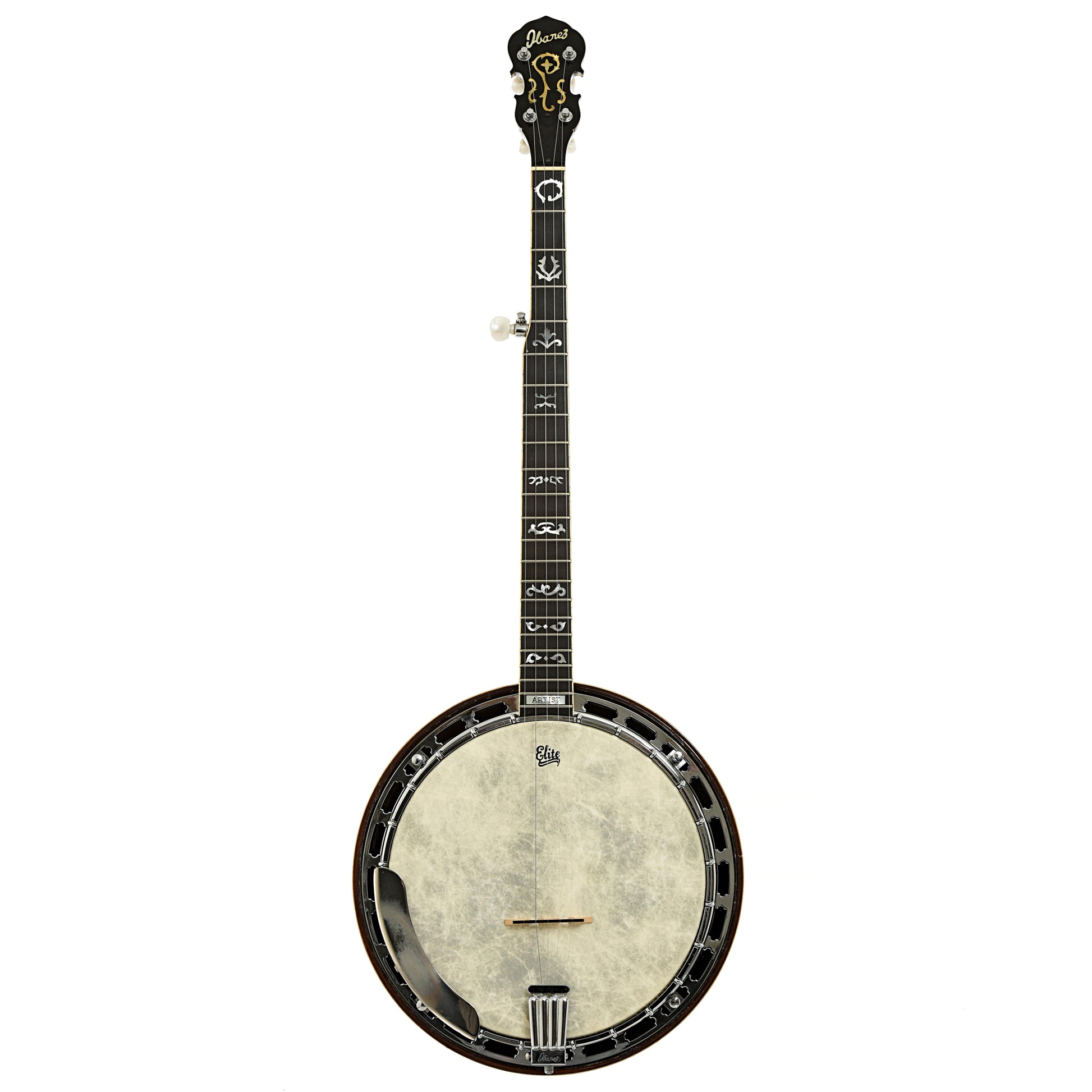 Full front of Ibanez Artist Wreath Resonator Banjo