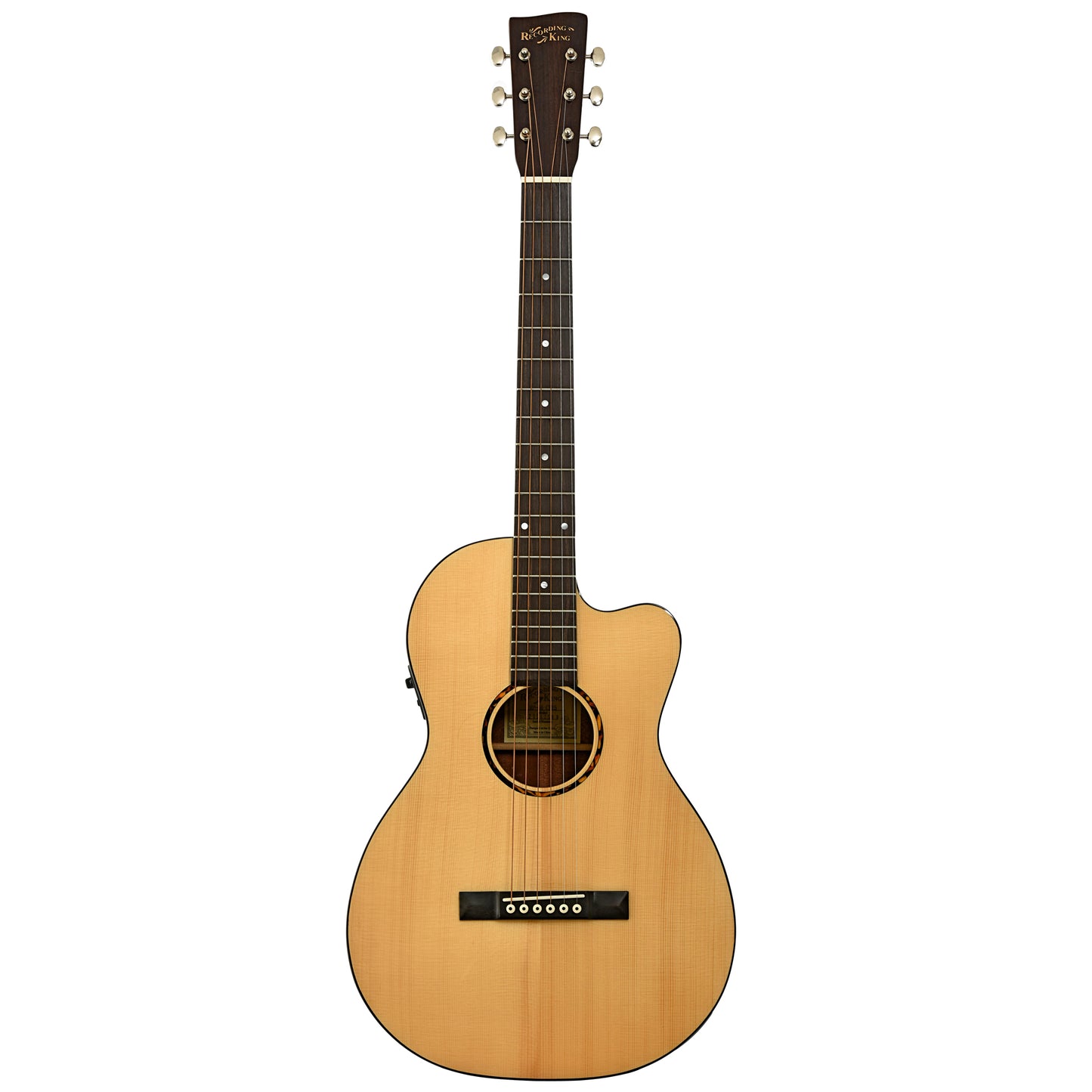 Full front of Recording King RP-G6-CFE5 Acoustic Guitar