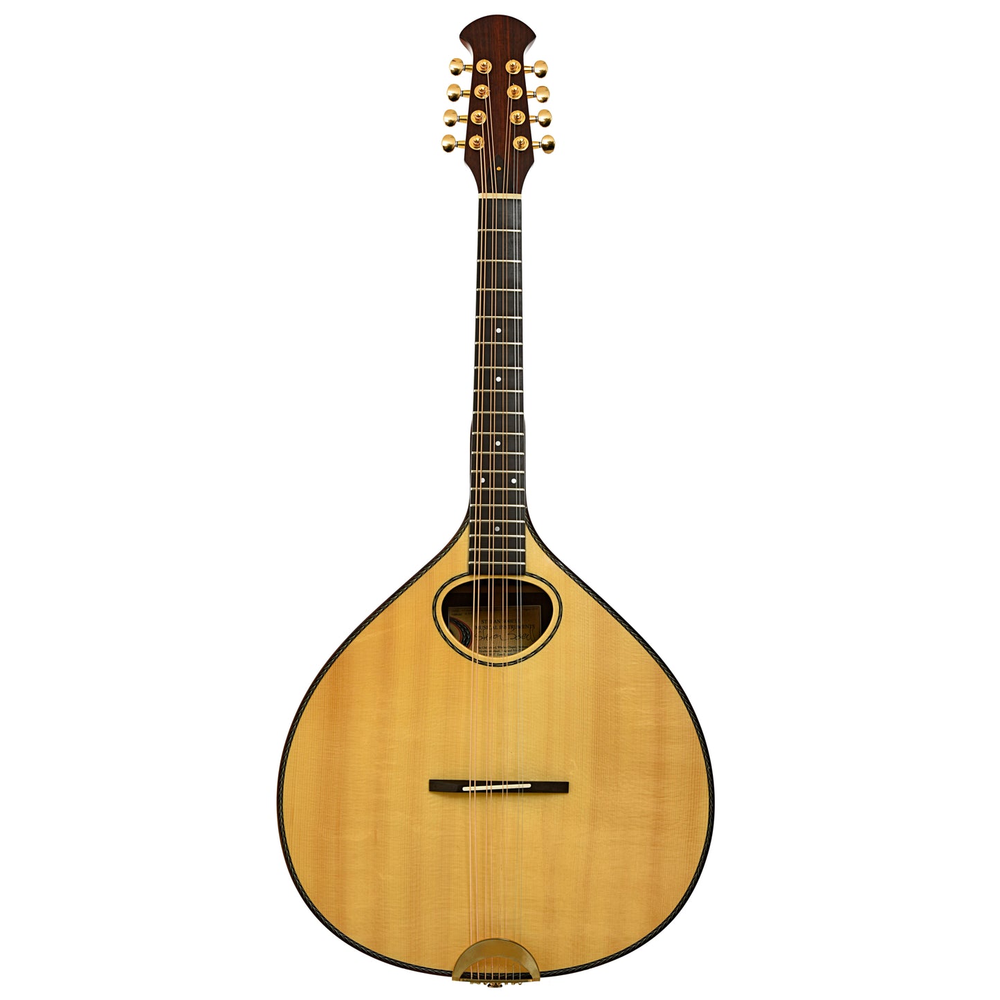 Full front of Stefan Sobell Octave Mandolin 