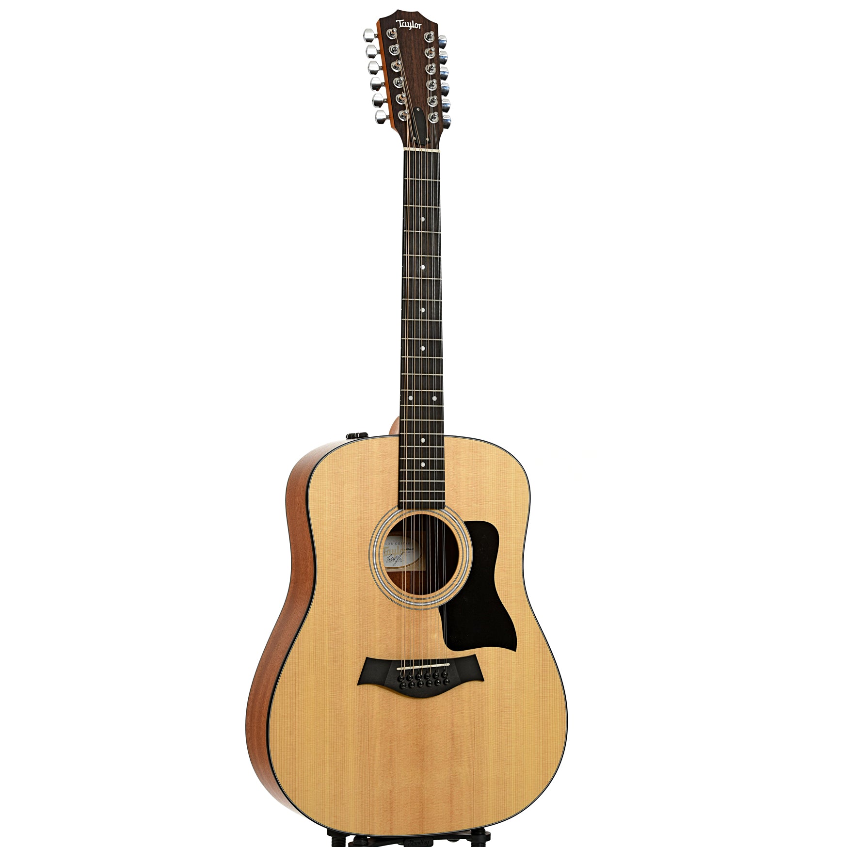 Full front and side of Taylor 150e 12-String Guitar 