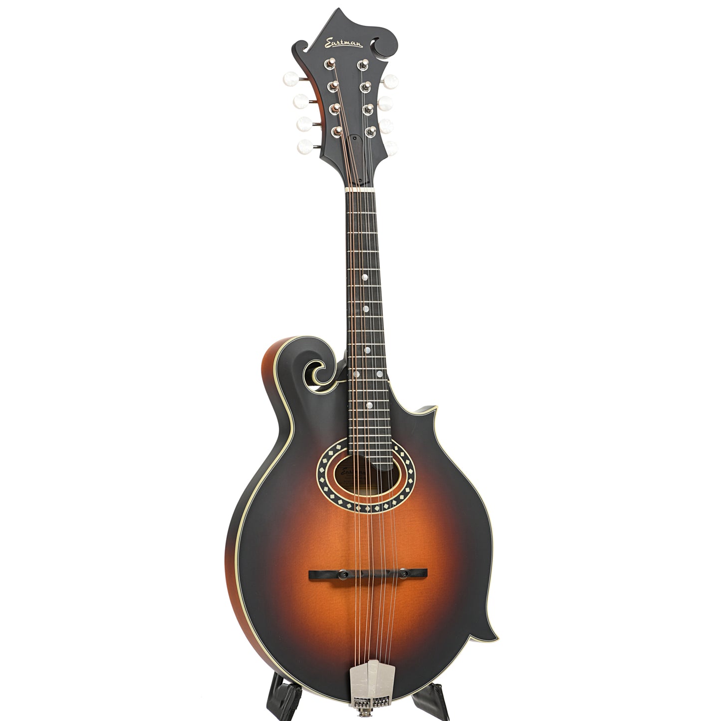 Full front of Eastman MD314E-SB Mandolin, Sunburst