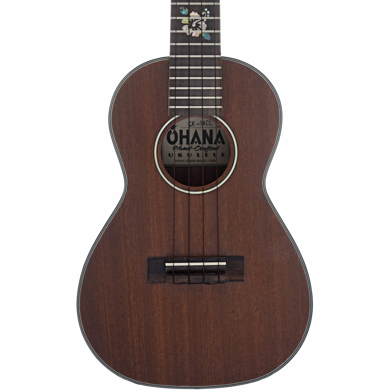 front of Ohana CK-14CL Cynthia Lin Signature Concert Ukulele