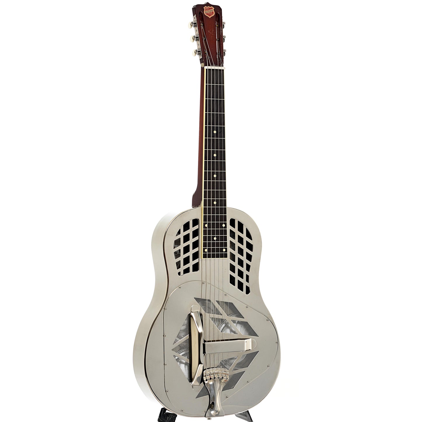 Full front and side of National Style 1 Tricone Squareneck Resonator Guitar