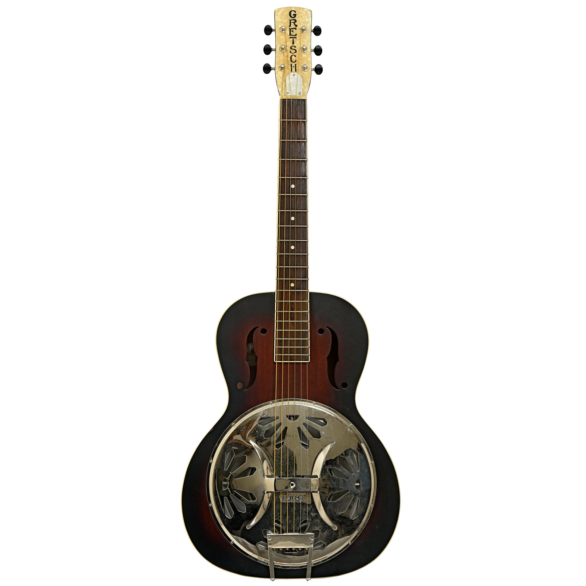 Full front of Gretsch G9220 Bobtail Deluxe Resonator Guitar