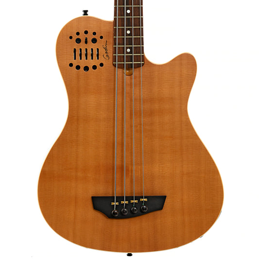 Front of Godin A4 SA Acoustic Electric Bass