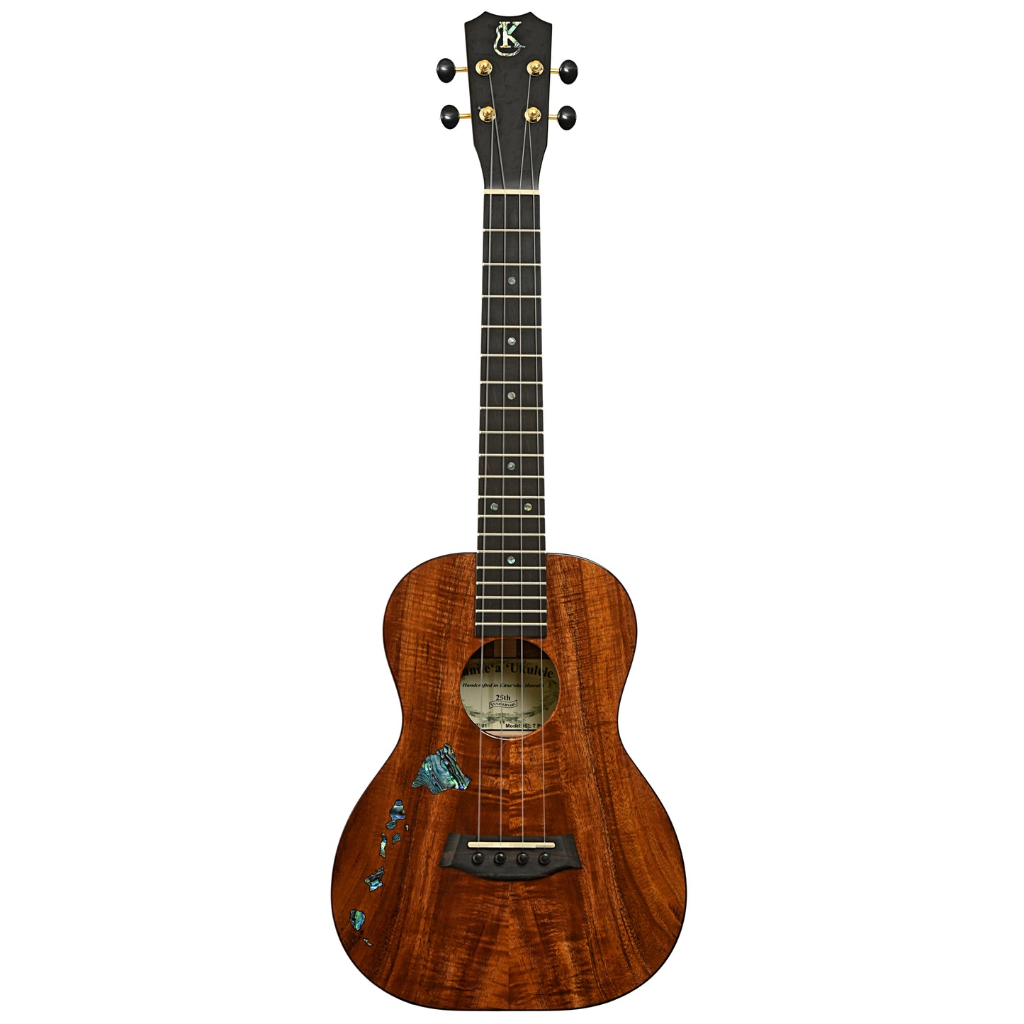 Full front of Kanile'a ISL Tenor Island Koa Premium Ukulele 