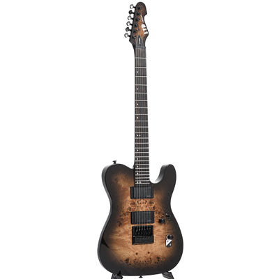 ESP Ltd TE 1000 Evertune Electric Guitar Burl Poplar Charcoal Burst