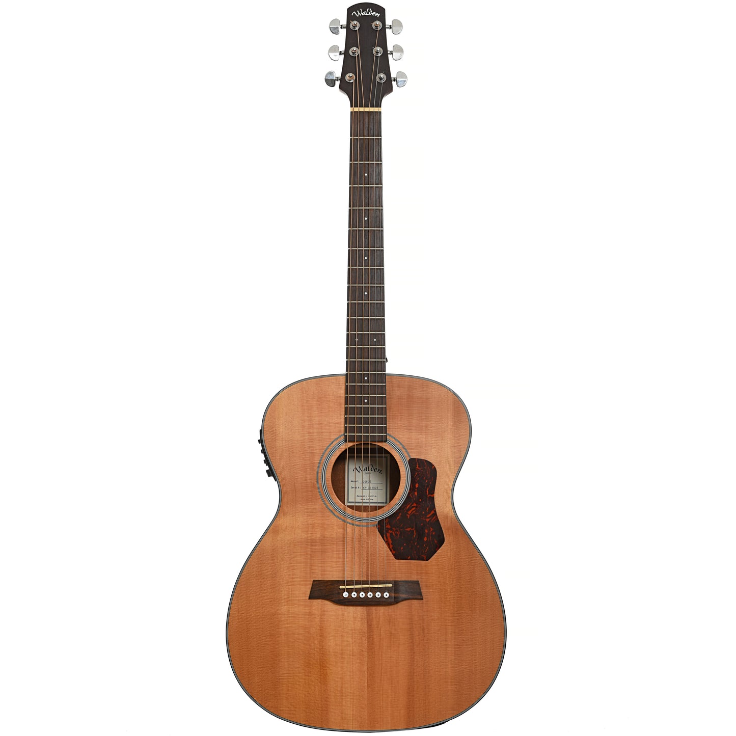 Full front of Walden 0550E Acoustic Guitar