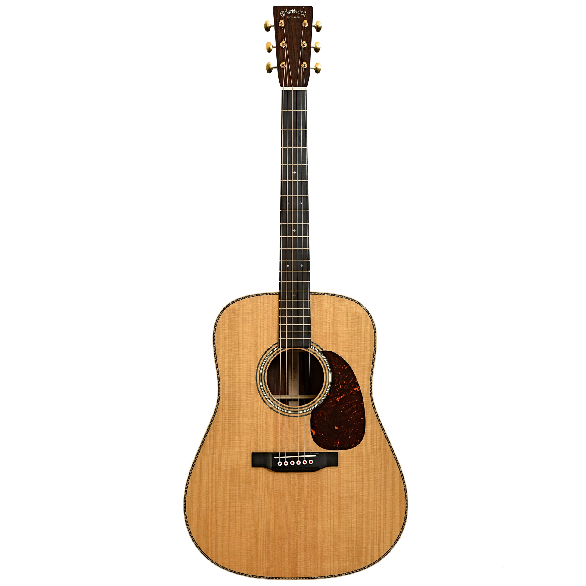 Full front of Martin D-28 Modern Deluxe Acoustic Guitar 