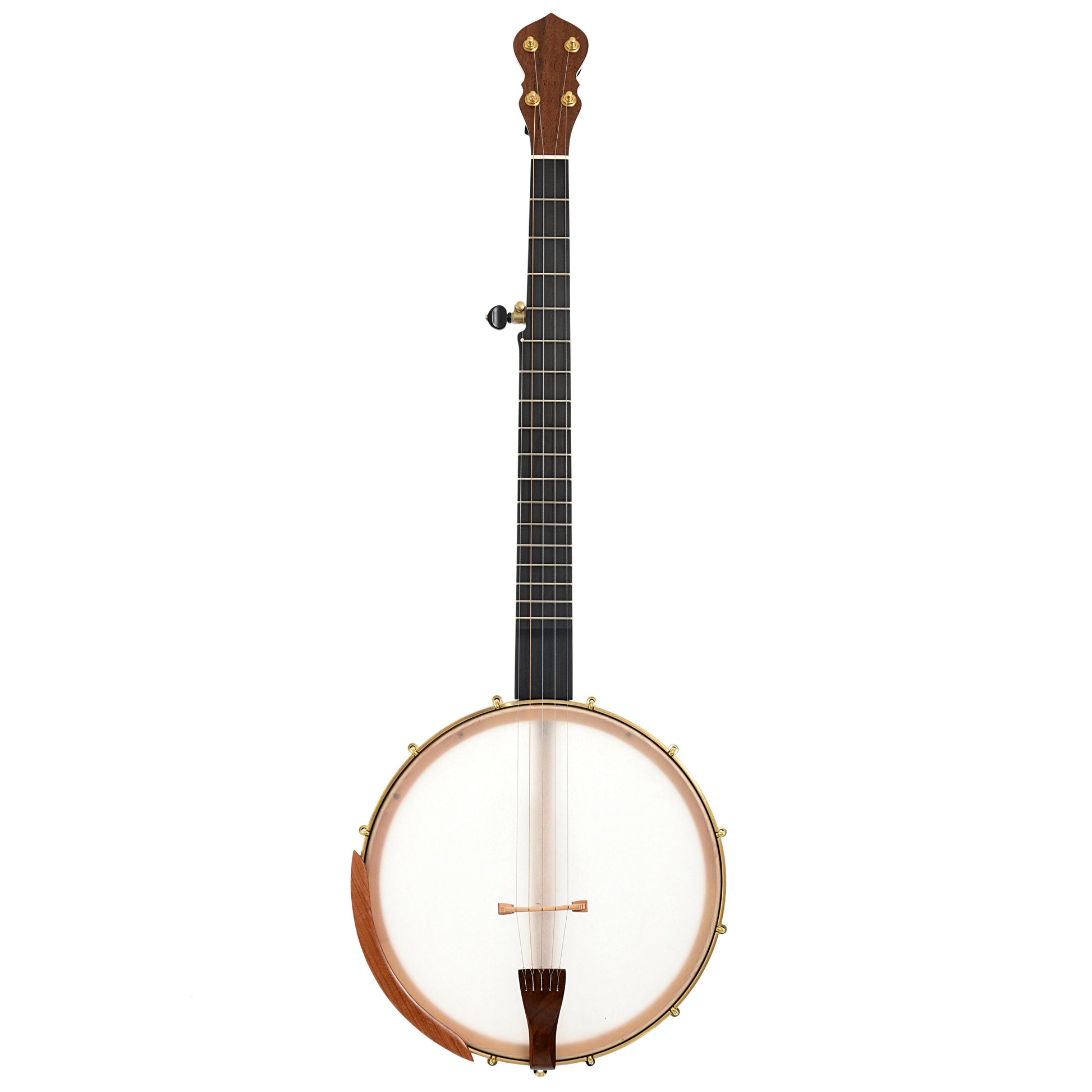 Full front of C. Waldman 12" Chromatic (Step Side) Openback Banjo - No. 169