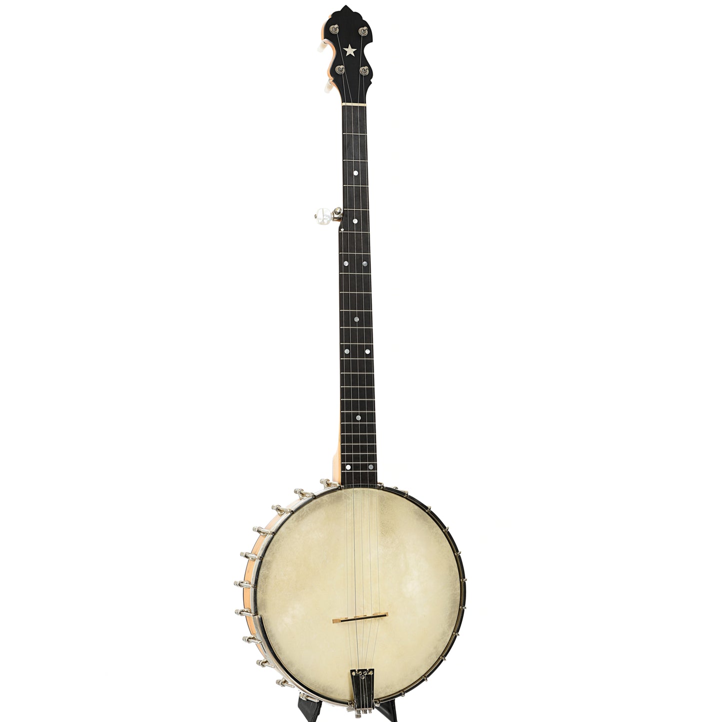 Full front and side of Bart Reiter Special Open Back  Banjo (2003)