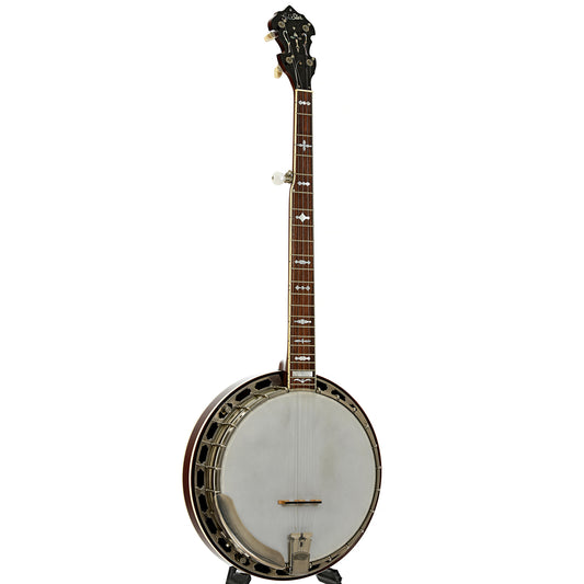 Full front and side of Gold Star GF-85 Resonator Banjo