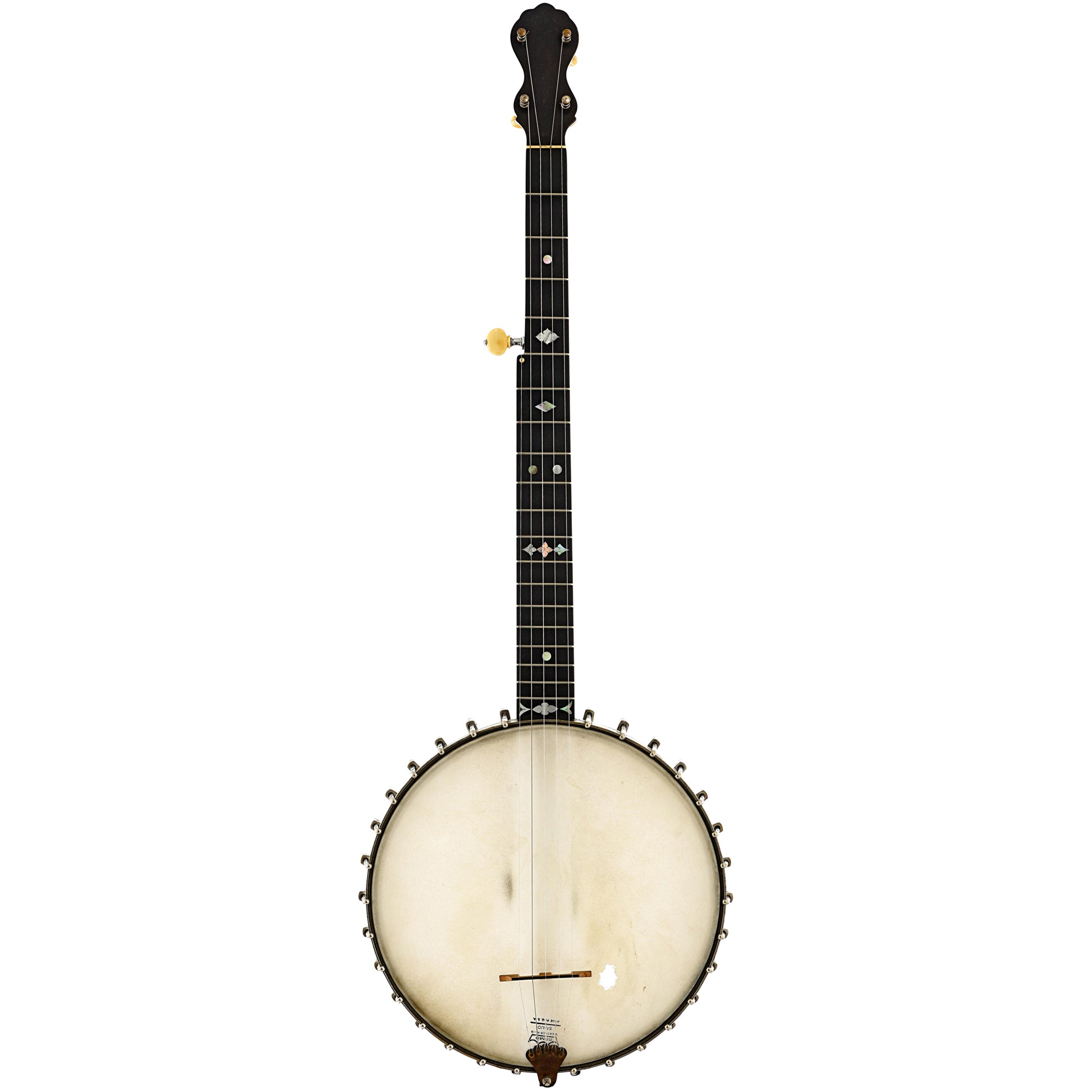 Full front of Fairbanks & Cole "Imperial" Open Back Banjo (c.1889)