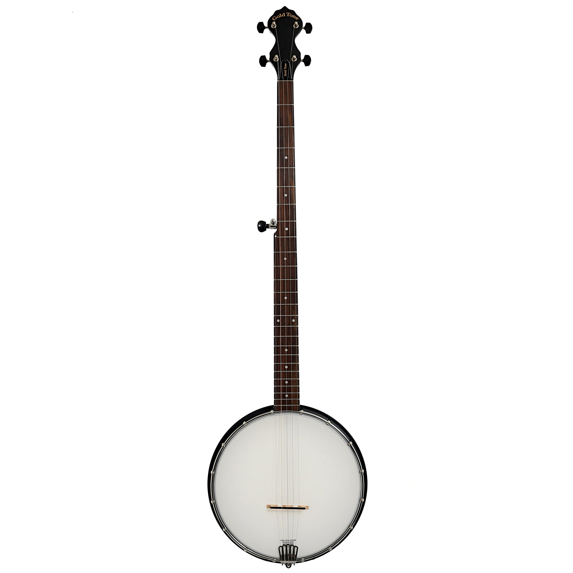 Full front of Gold Tone AC-1LN Long Neck Openback Banjo