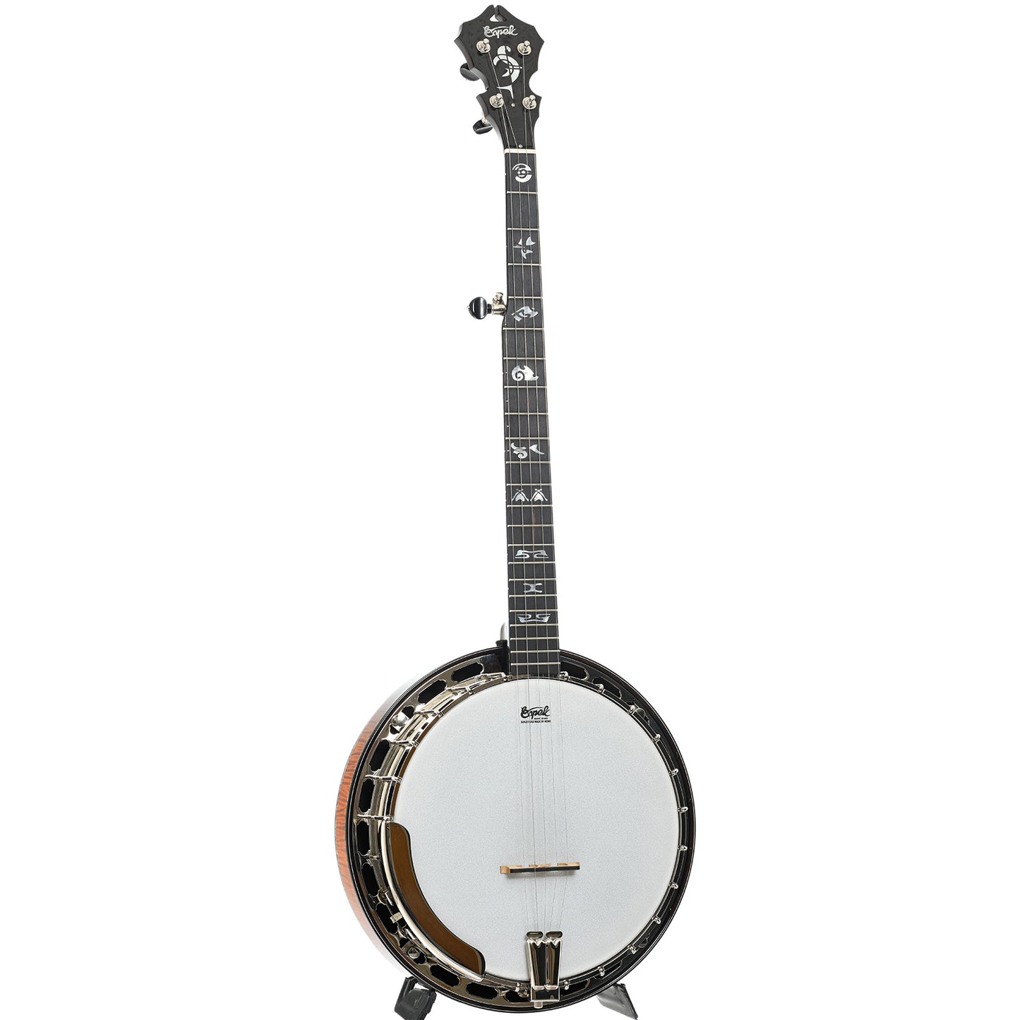 Capek Allegoria Nickel Resonator Banjo & Gigbag, Flame Maple