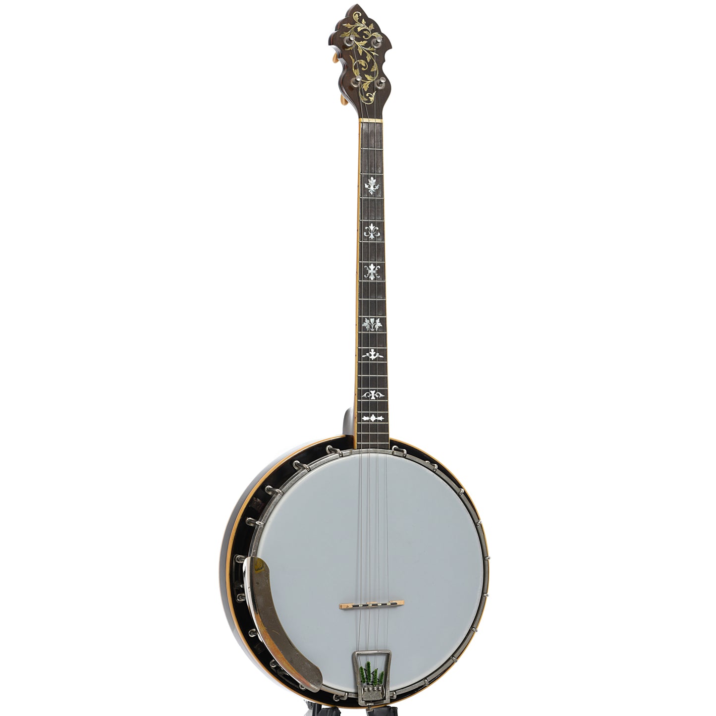 Full front and side of Weymann Style 180 Keystone State Tenor Banjo (c.1925)