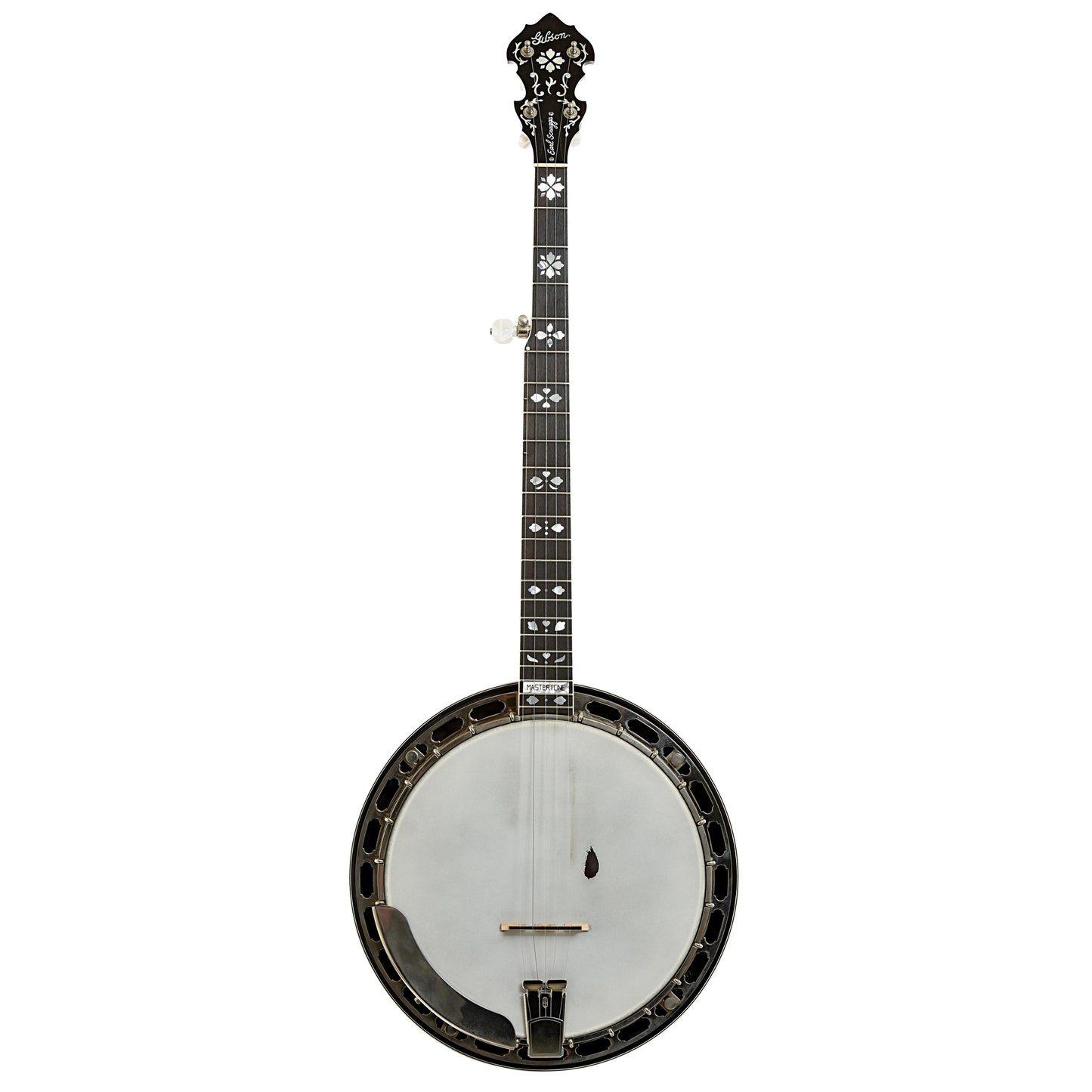 Full front of Gibson Earl Scruggs Standard Resonator Banjo 